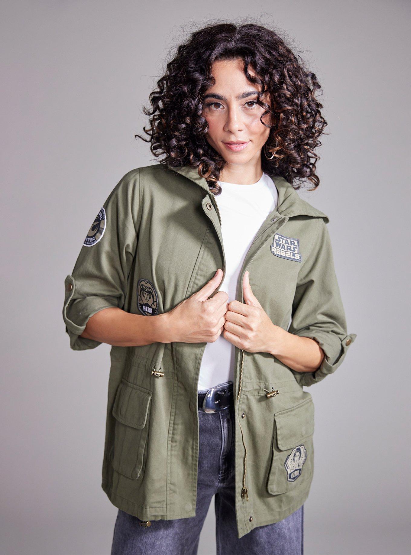 Her Universe Star Wars Rebels Cargo Shacket Her Universe Exclusive, MILITARY  OLIVE, hi-res