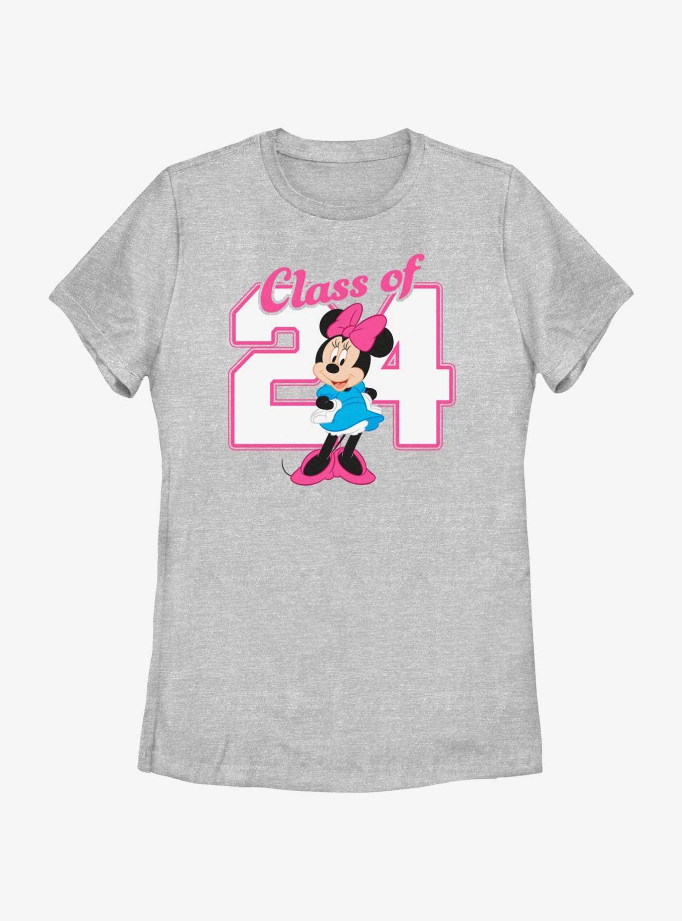 Disney Minnie Mouse Graduating Class Of 2024 Womens T-Shirt, ATH HTR, hi-res