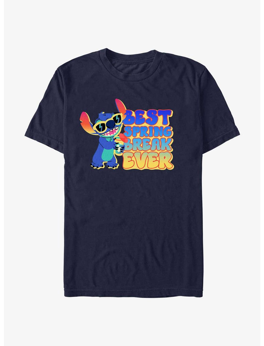 Disney Lilo & Stitch Best Spring Break Ever T-Shirt, NAVY, hi-res