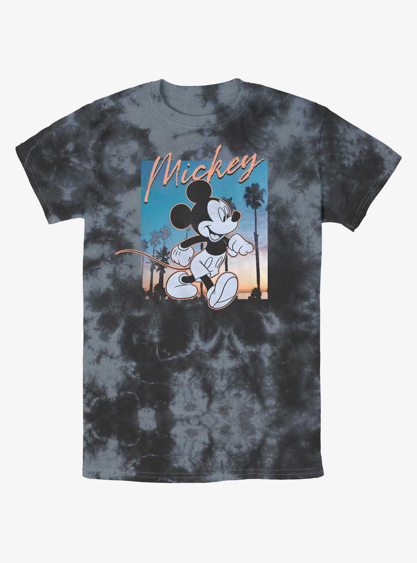 Disney Mickey Mouse Sunset Mickey Tie-Dye T-Shirt, BLKCHAR, hi-res