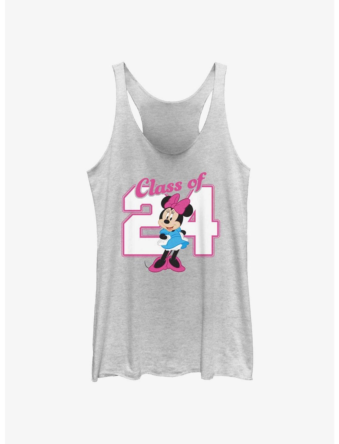 Disney Minnie Mouse Graduating Class Of 2024 Womens Tank Top, WHITE HTR, hi-res