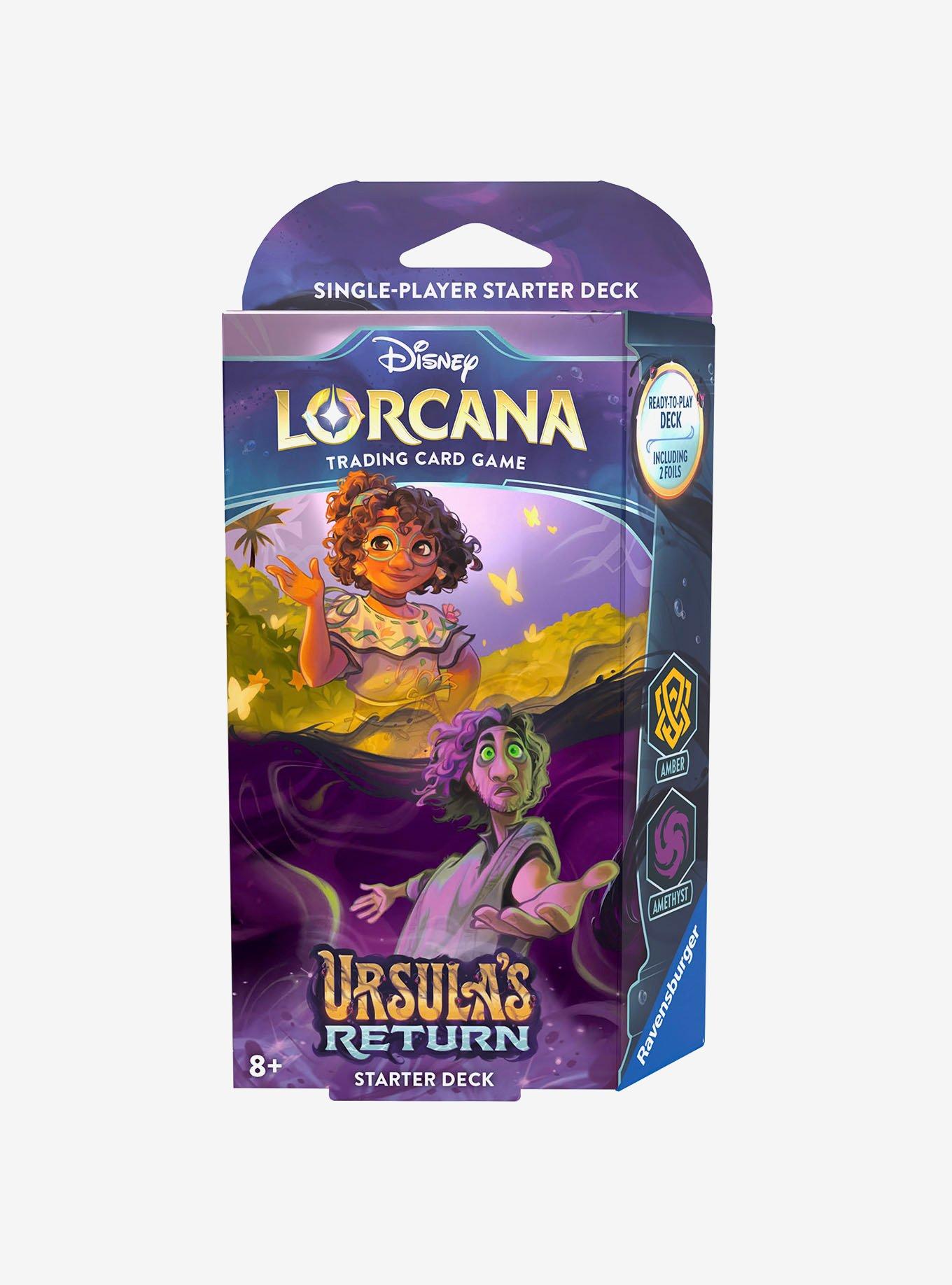 lorcana ursula's return starter deck card list Ravensburger Disney TCG: - Sapphire & Steel Single-Player | Engaging Gameplay | Over 200 Original Disney Artworks Each deck has 60 cards and features two ink colors with distinct play styles Disney Lorcana Ursula's Return Sapphire