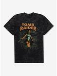 Tomb Raider Title Cover Mineral Wash T-Shirt, BLACK MINERAL WASH, hi-res