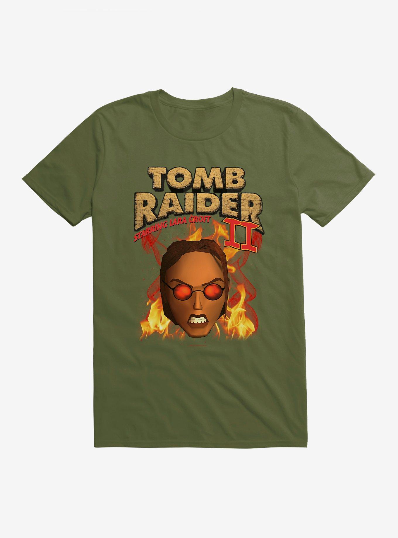 Tomb Raider II Lara Croft Flames T-Shirt, , hi-res