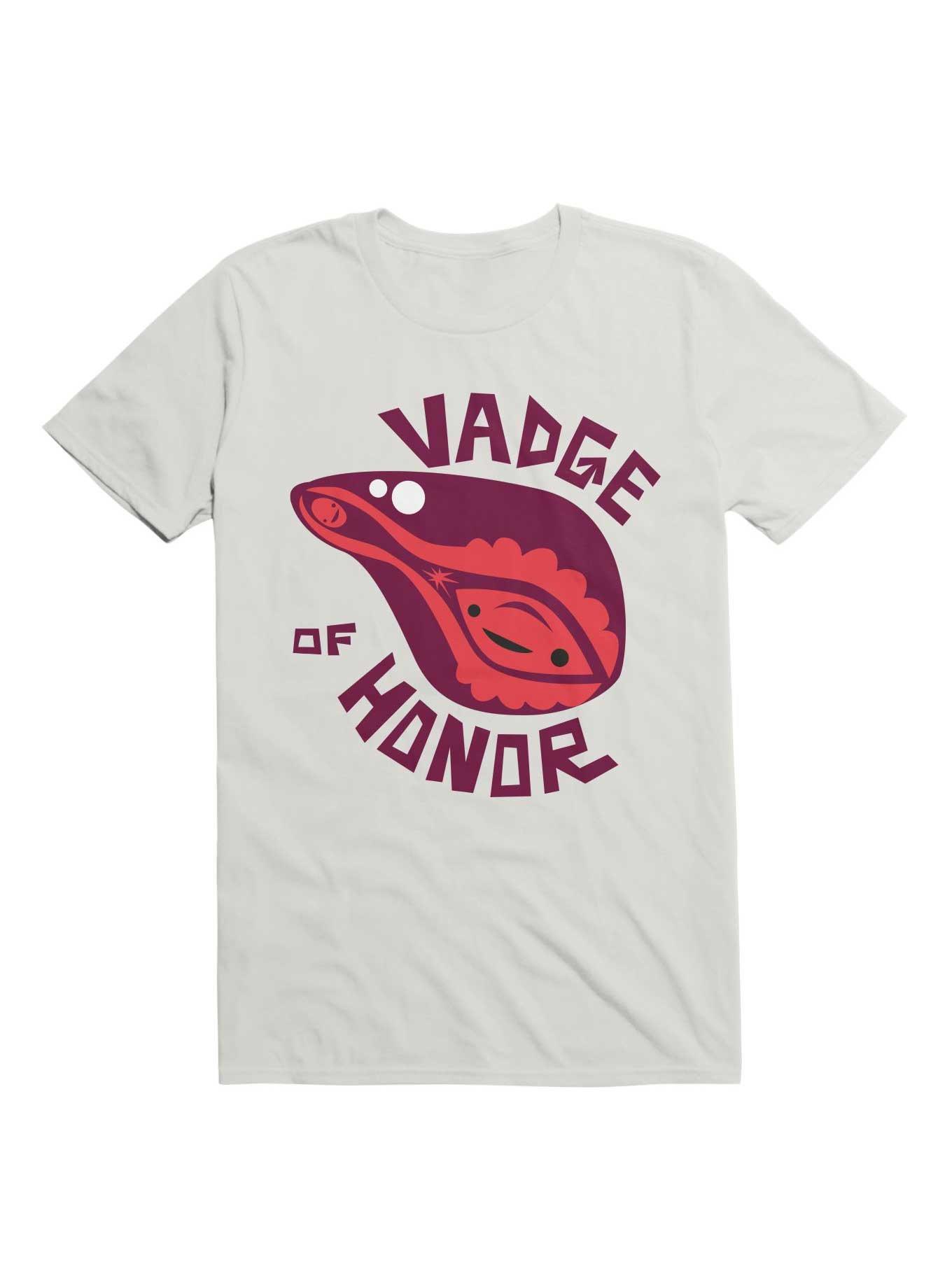 Vadge of Honor T-Shirt, WHITE, hi-res