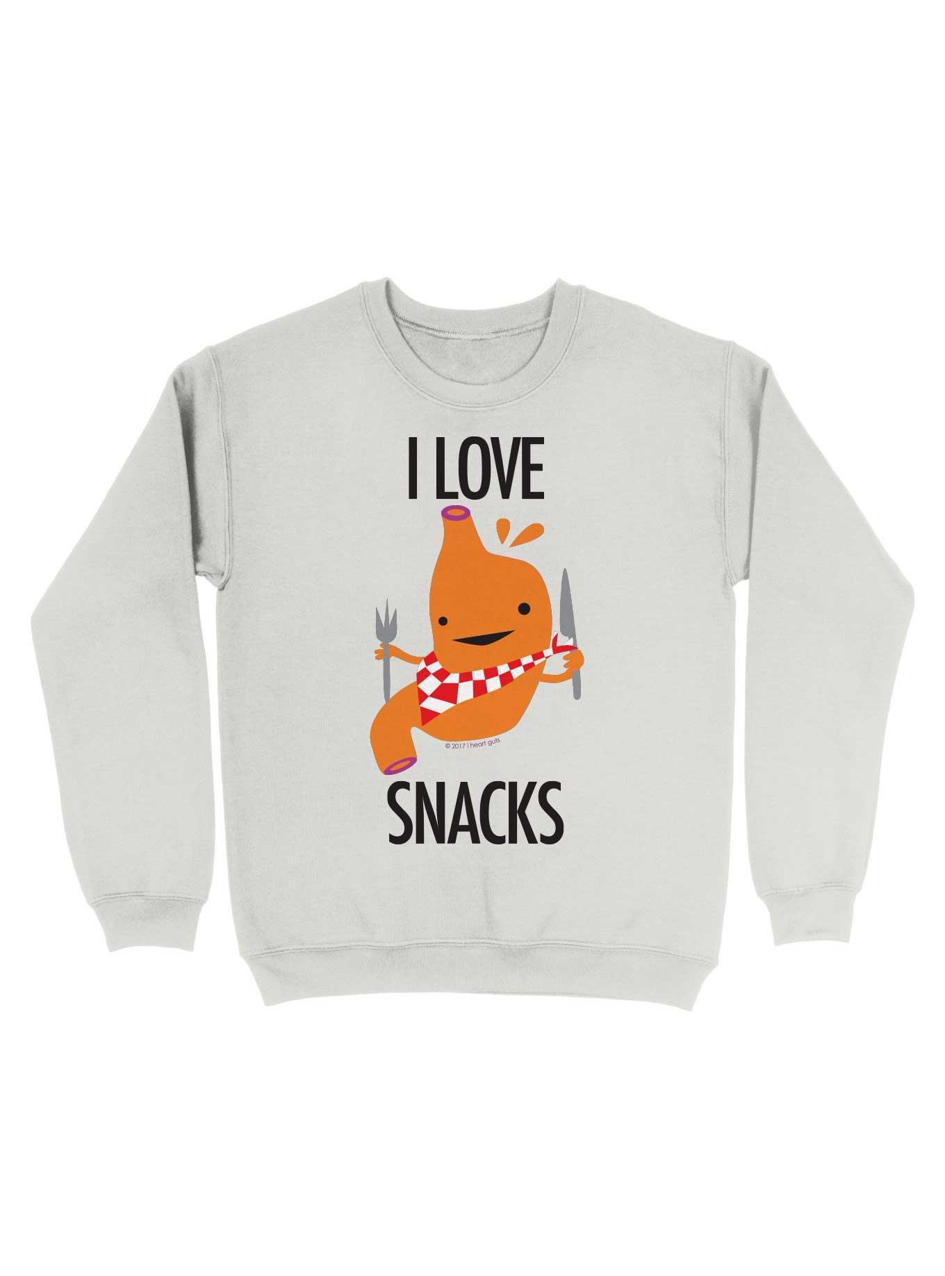 Stomach I Love Snacks Sweatshirt, , hi-res