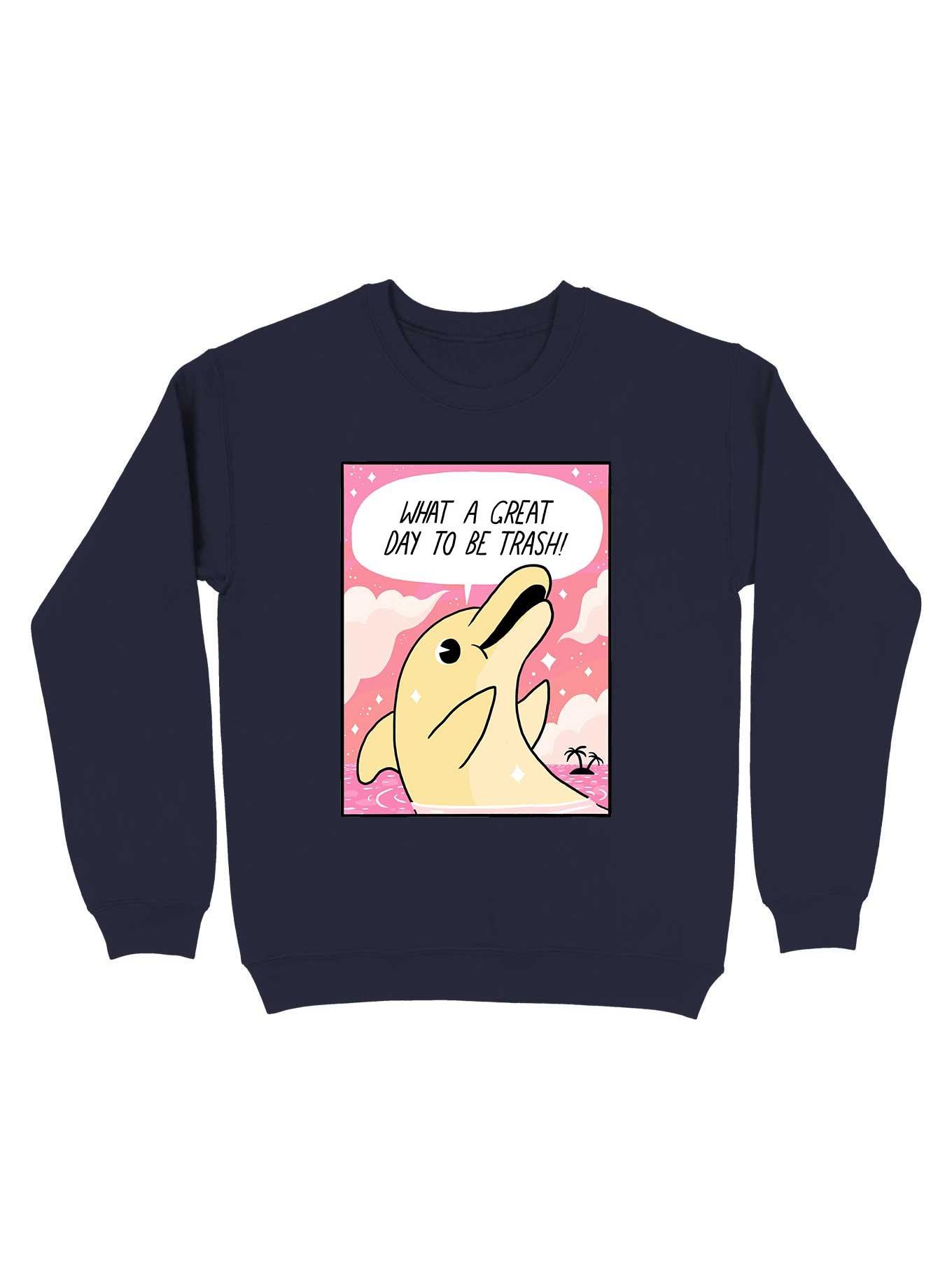 Trash Dolphin Sweatshirt, , hi-res