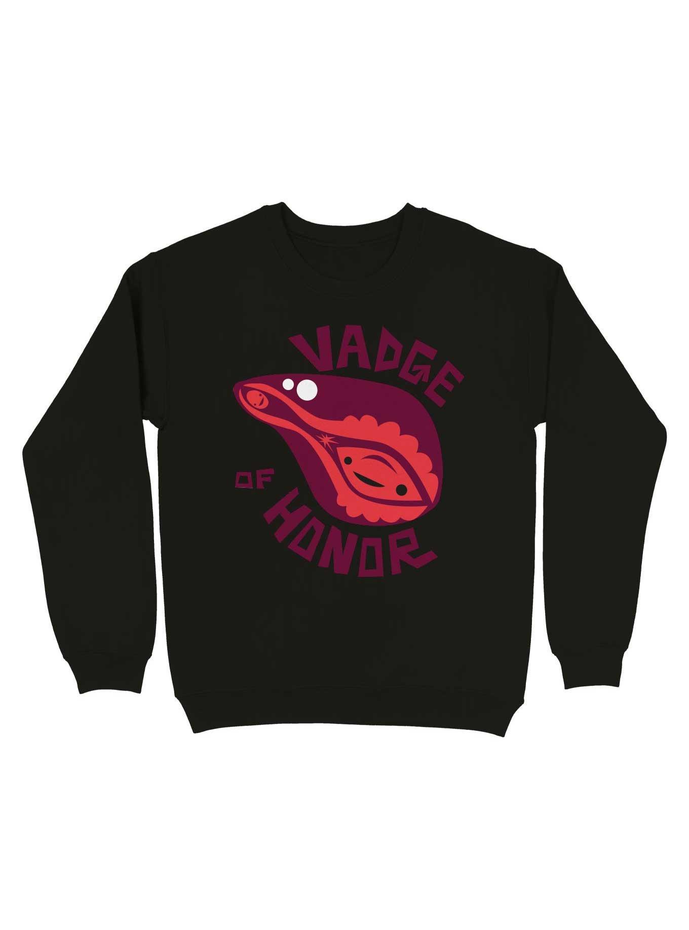 Vadge of Honor Sweatshirt, BLACK, hi-res