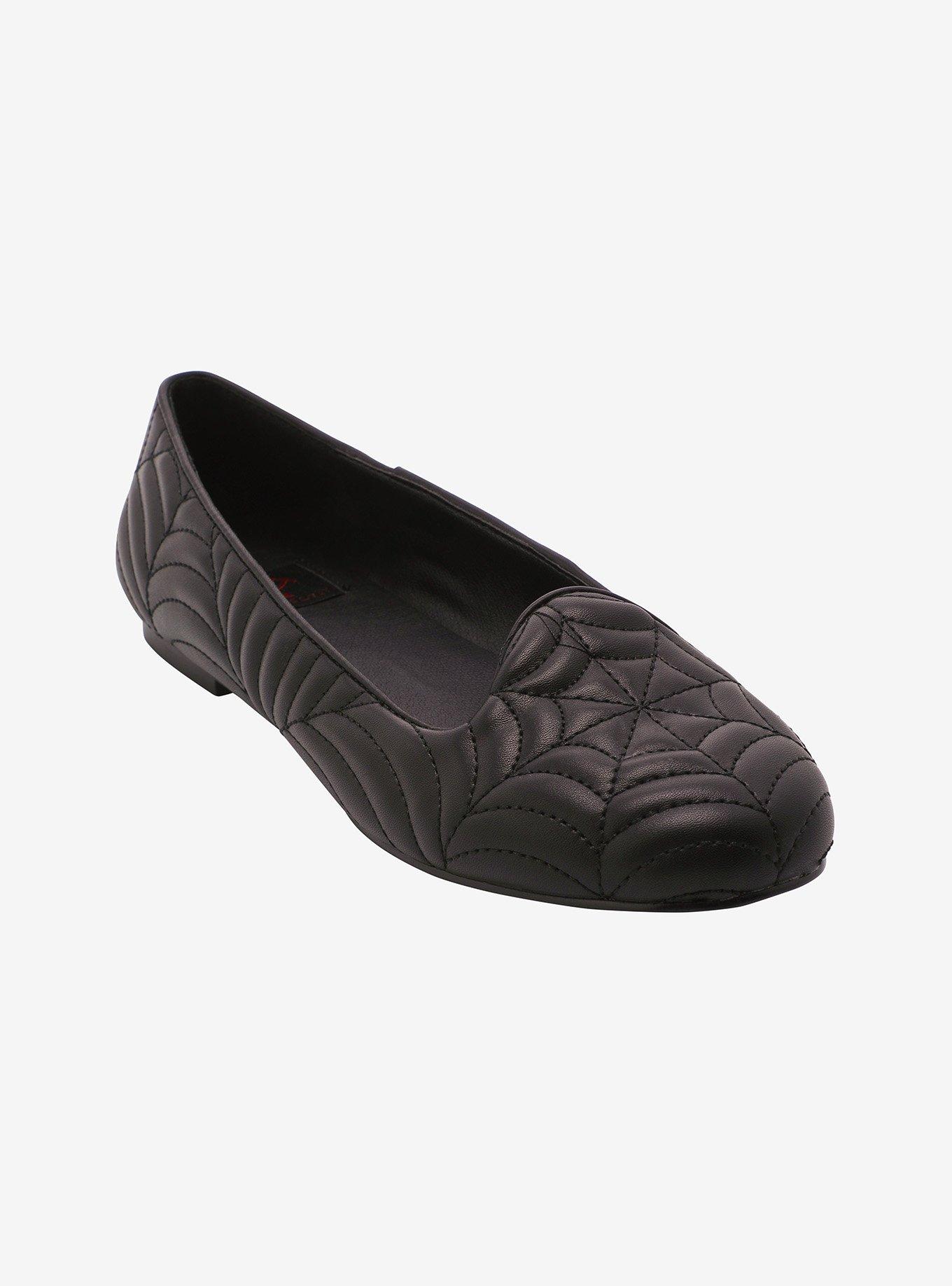 Strange Cvlt Black Web Lydia Flats, MULTI, hi-res