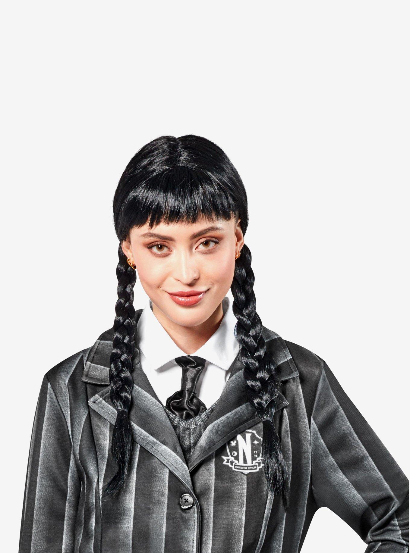 Wednesday Addams Adult Wig, , hi-res