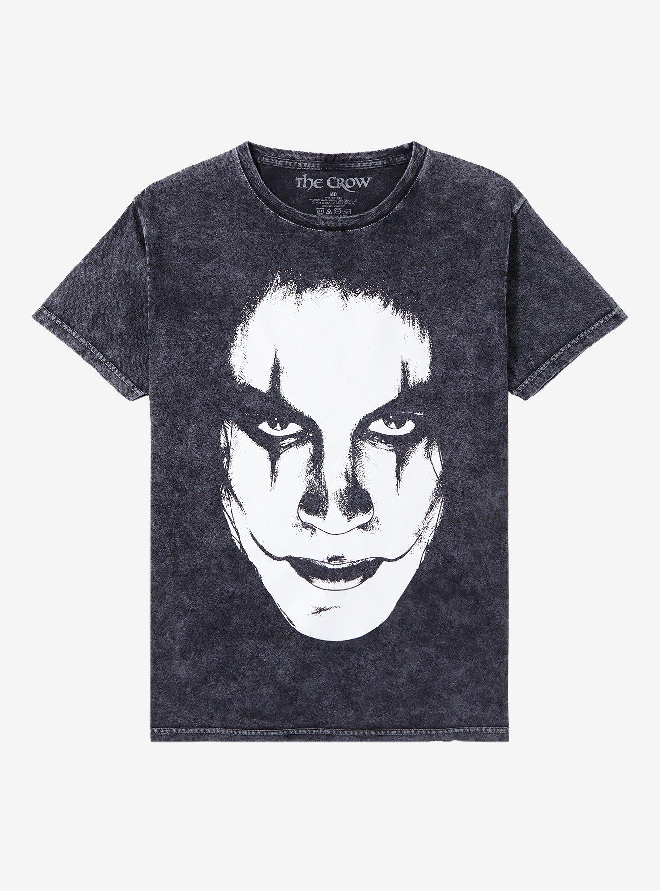 The Crow Eric Draven Face Mineral Wash T-Shirt