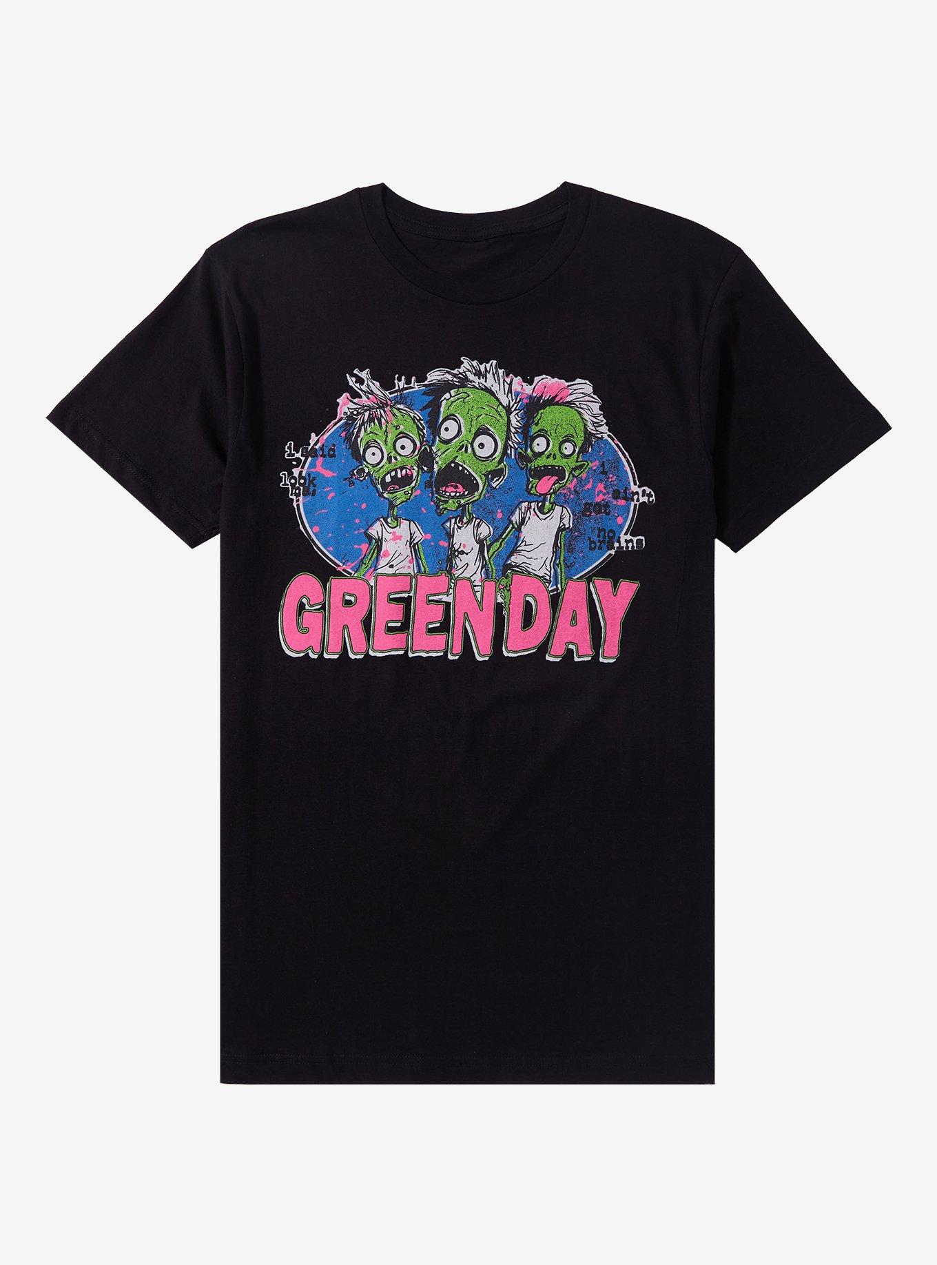 Green Day Zombies Boyfriend Fit Girls T-Shirt, BLACK, hi-res