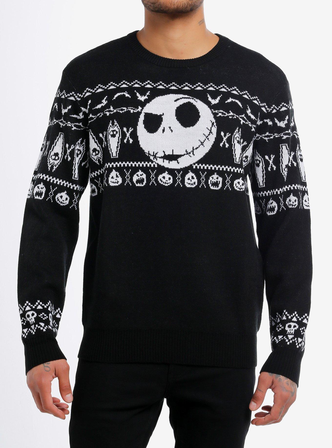 Our Universe The Nightmare Before Christmas Jack Fair Isle Intarsia Sweater, , hi-res