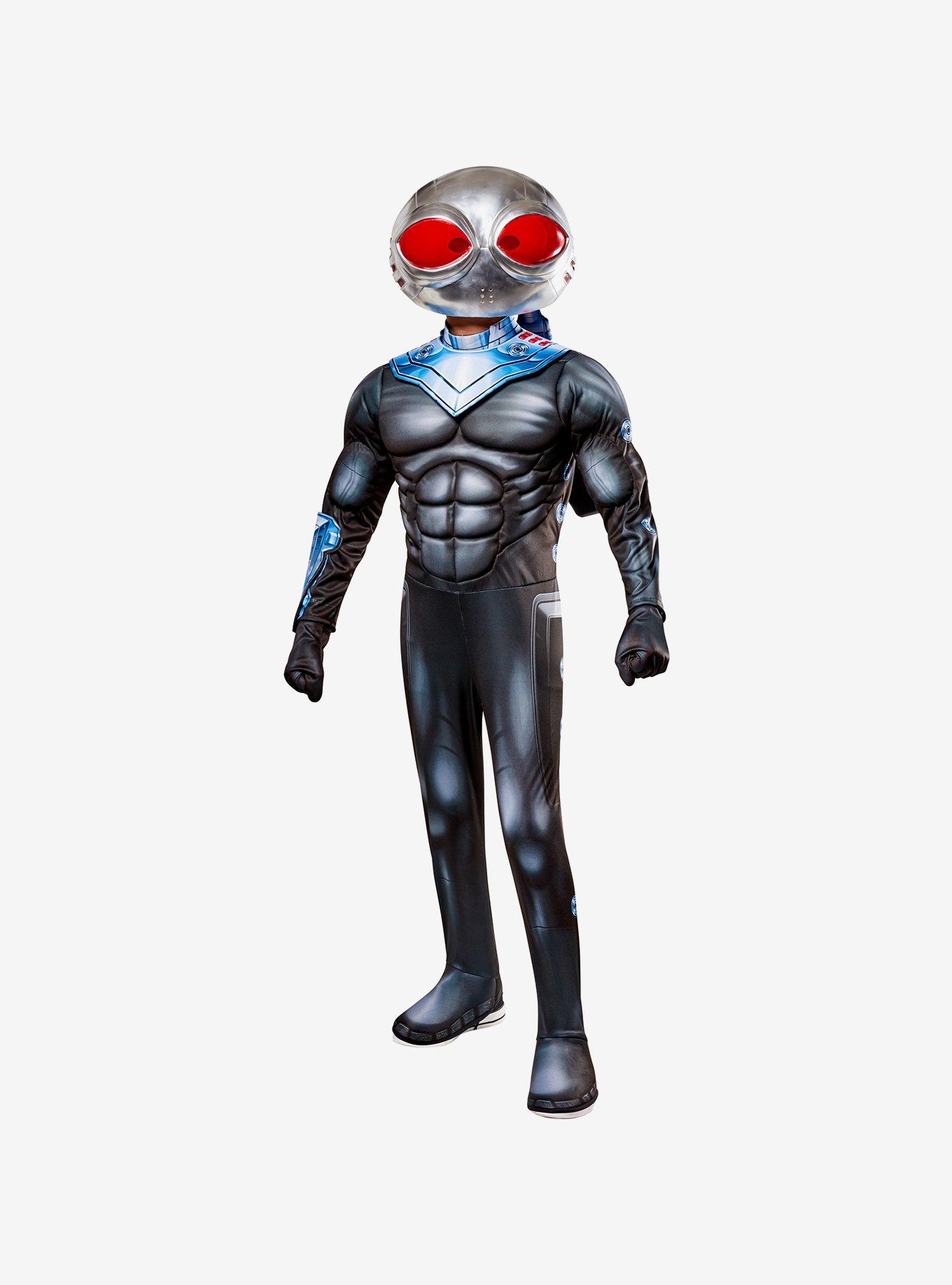 Aquaman and The Lost Kingdom Black Manta Youth Deluxe Costume, BLACK, hi-res