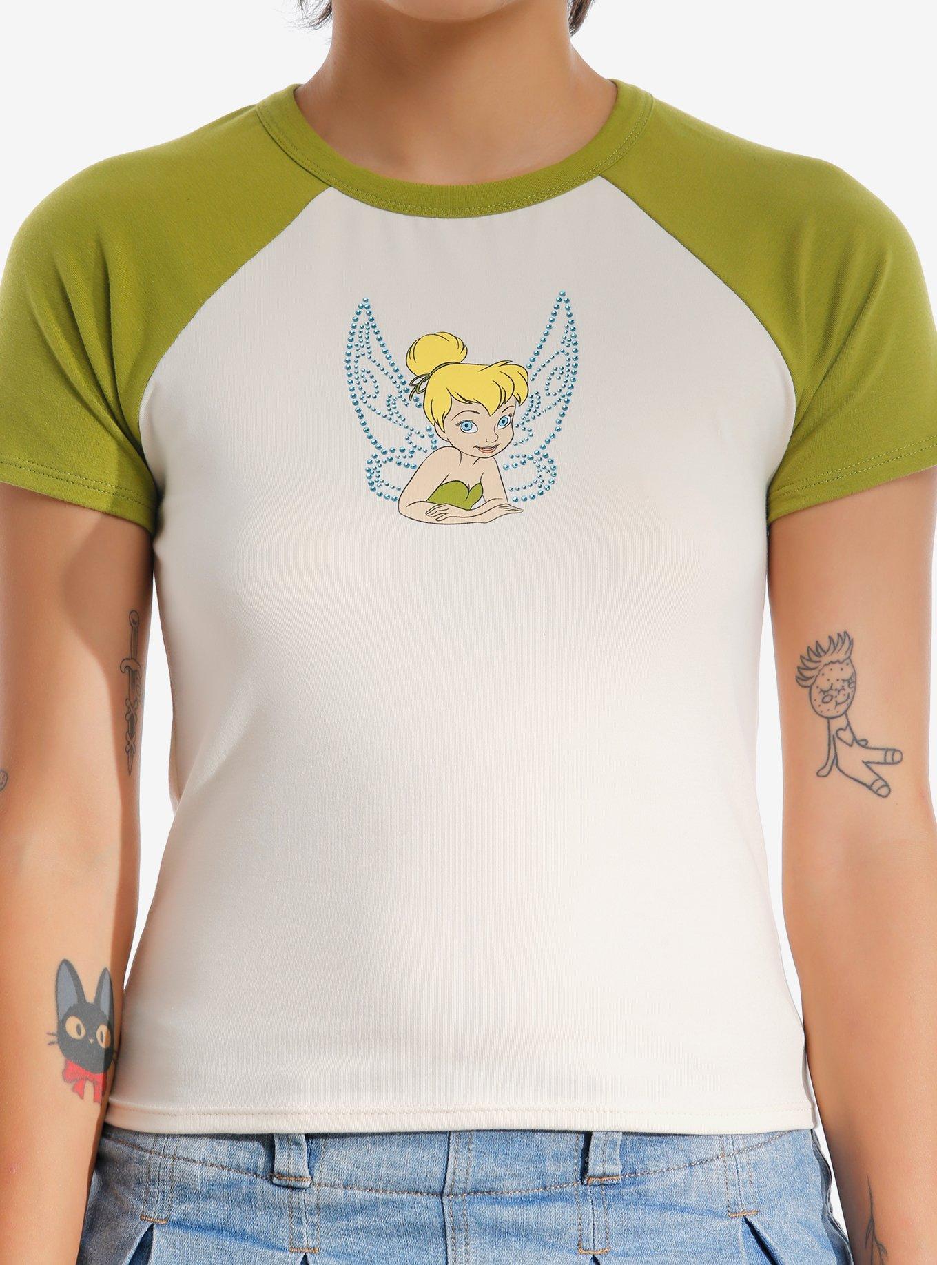 Disney Tinker Bell Rhinestone Girls Baby Raglan T-Shirt, , hi-res