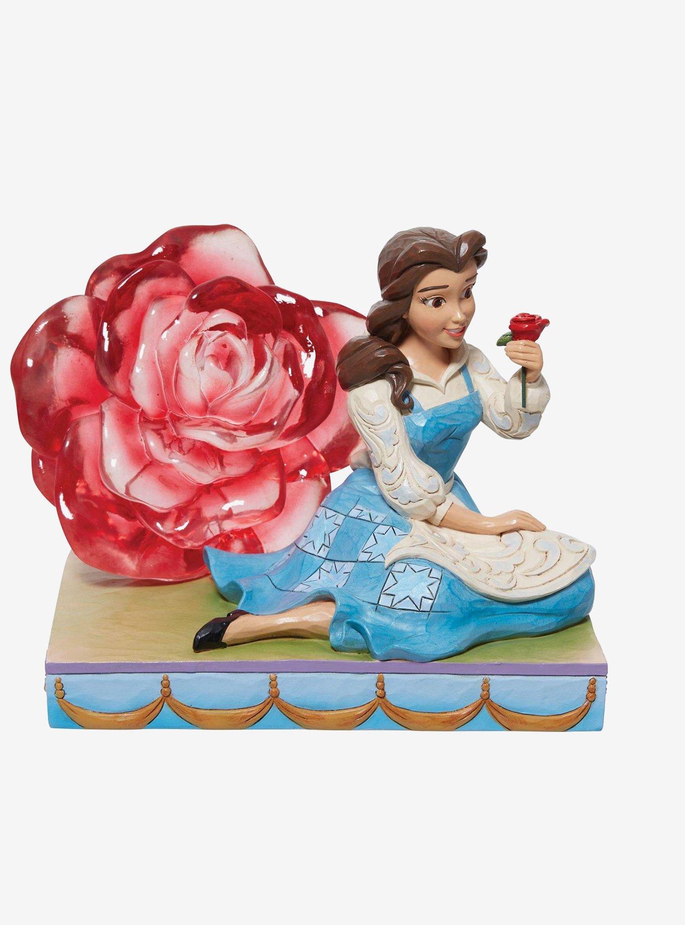 Disney Beauty and The Beast Belle Clear Resin Rose Figure, , hi-res