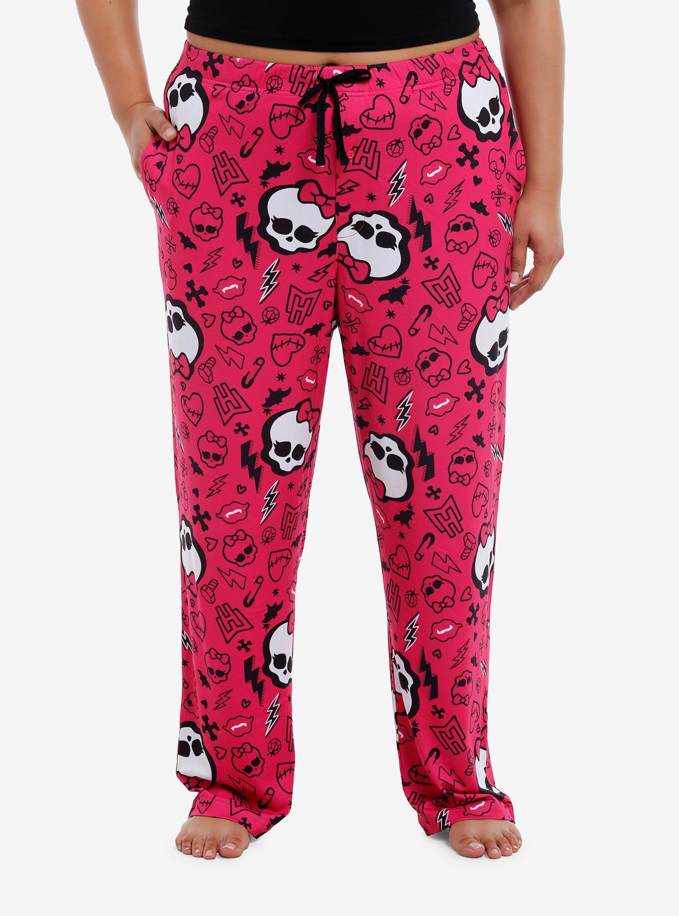 Monster High Skullette Icons Pajama Pants Plus Size, MULTI, hi-res