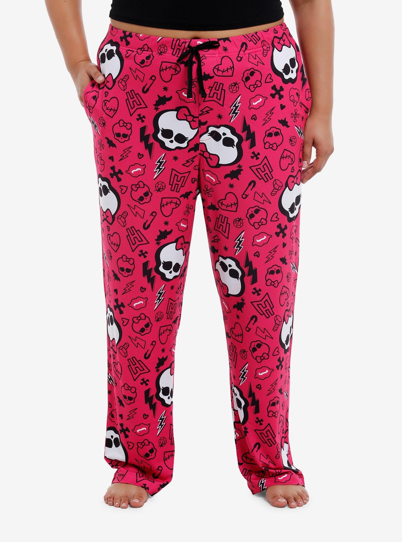 Monster High Skullette Icons Pajama Pants Plus Size, , hi-res