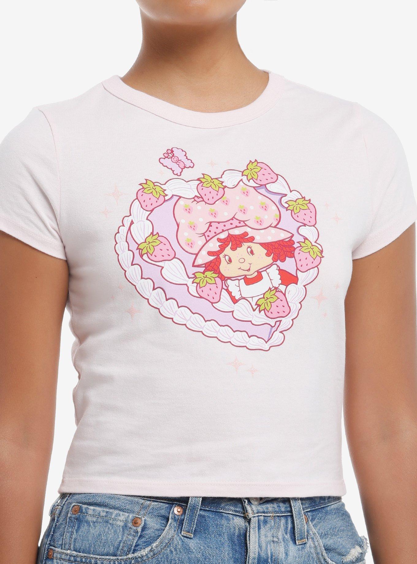Strawberry Shortcake Heart Cake Glitter Girls Baby T-Shirt, , hi-res