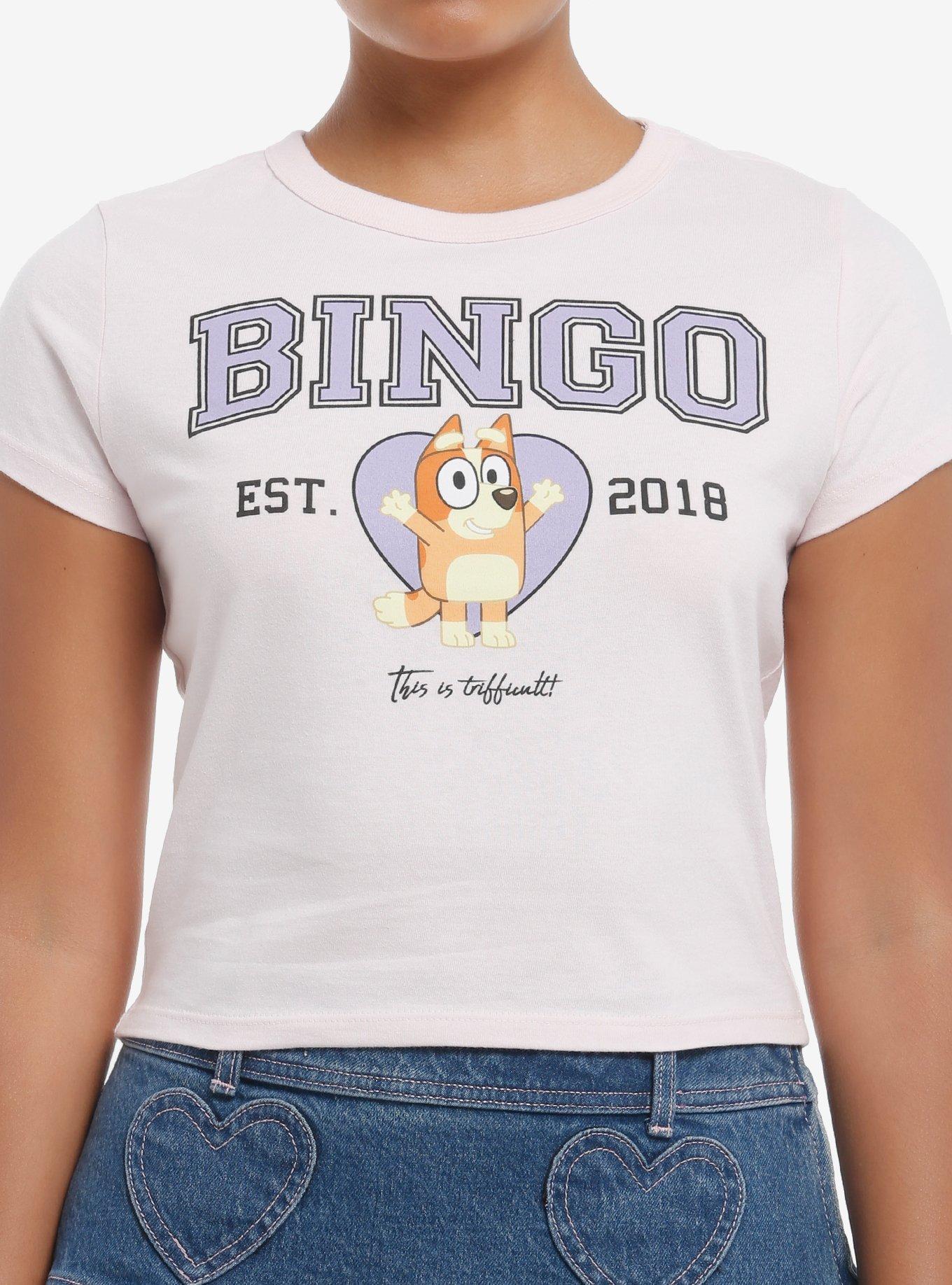 Bluey Bingo Varsity Girls Baby T-Shirt, , hi-res