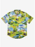 RSVLTS Adventure Time "Come Along with Me" Button-Up Shirt, MULTI, hi-res