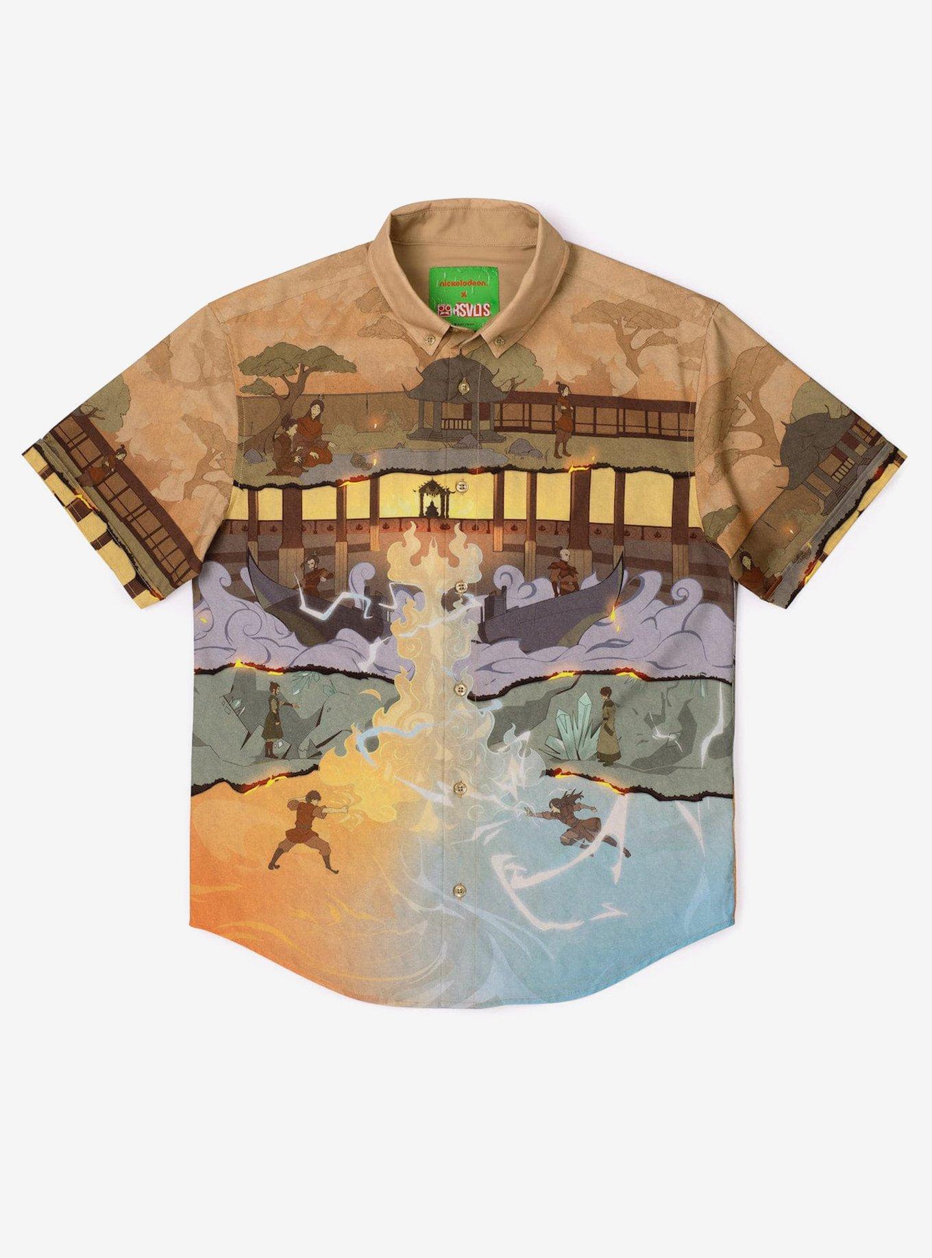 RSVLTS Avatar: The Last Airbender "Crossroads of Destiny" Button-Up Shirt, MULTI, hi-res