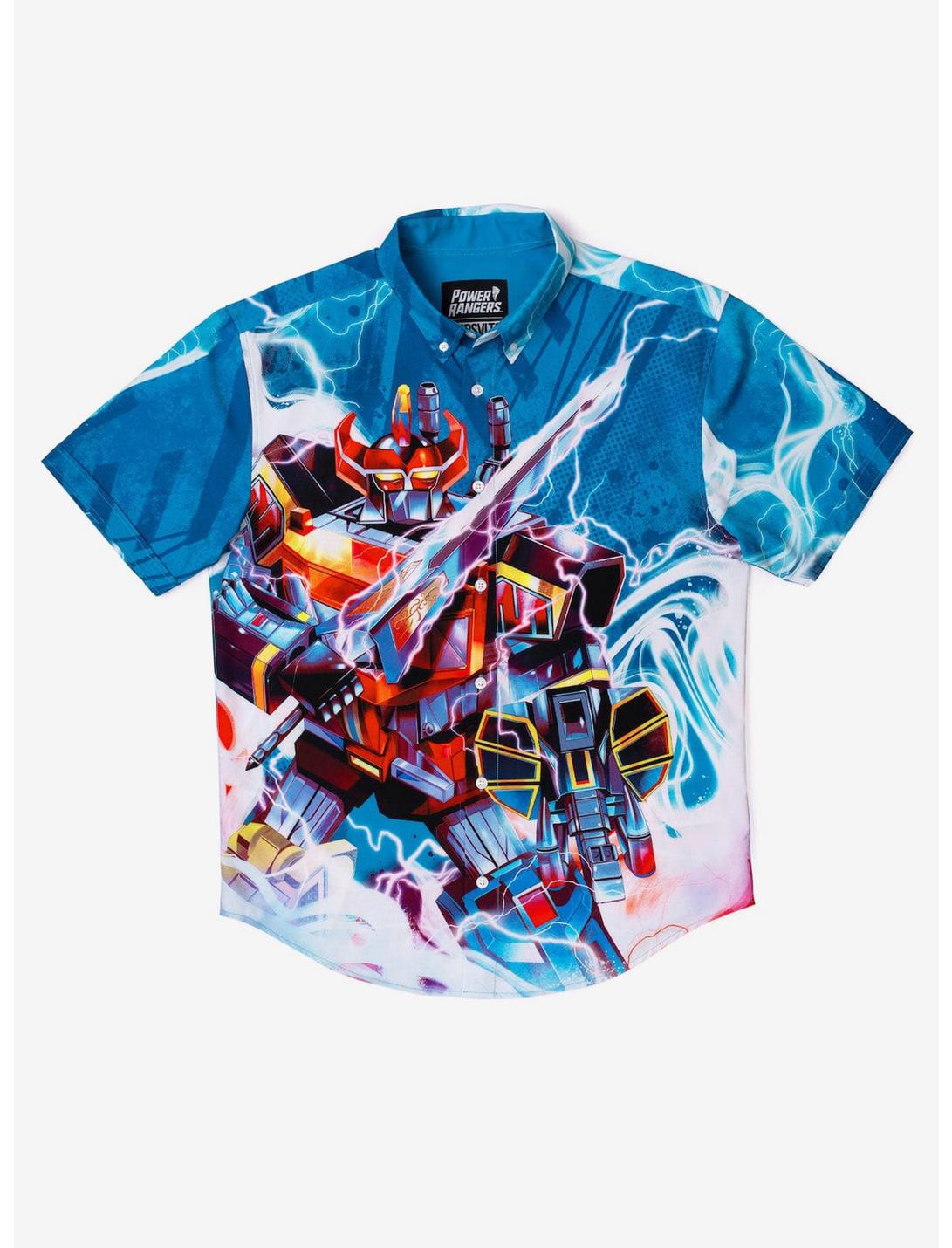 RSVLTS Mighty Morphin' Power Rangers "Megazord" Button-Up Shirt, MULTI, hi-res