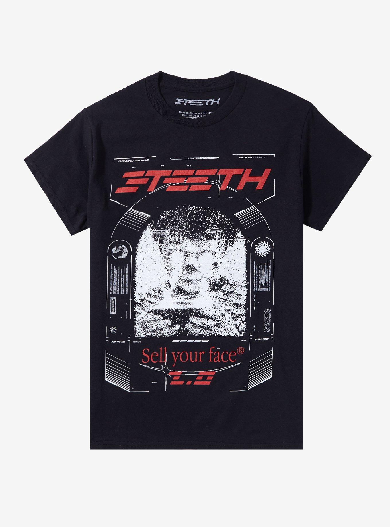 3Teeth Sell Your Face 2.0 Boyfriend Fit T-Shirt, BLACK, hi-res