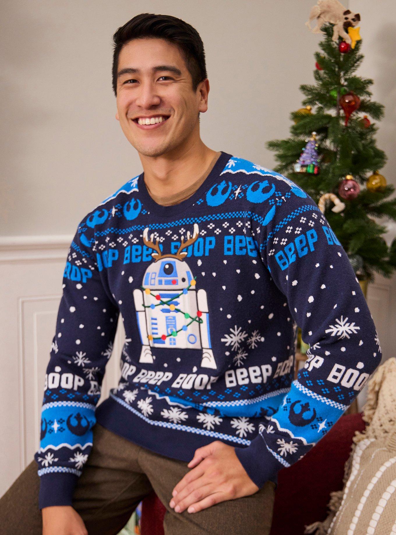 Our Universe Star Wars R2-D2 Holiday Sweater Our Universe Exclusive, MULTI, hi-res