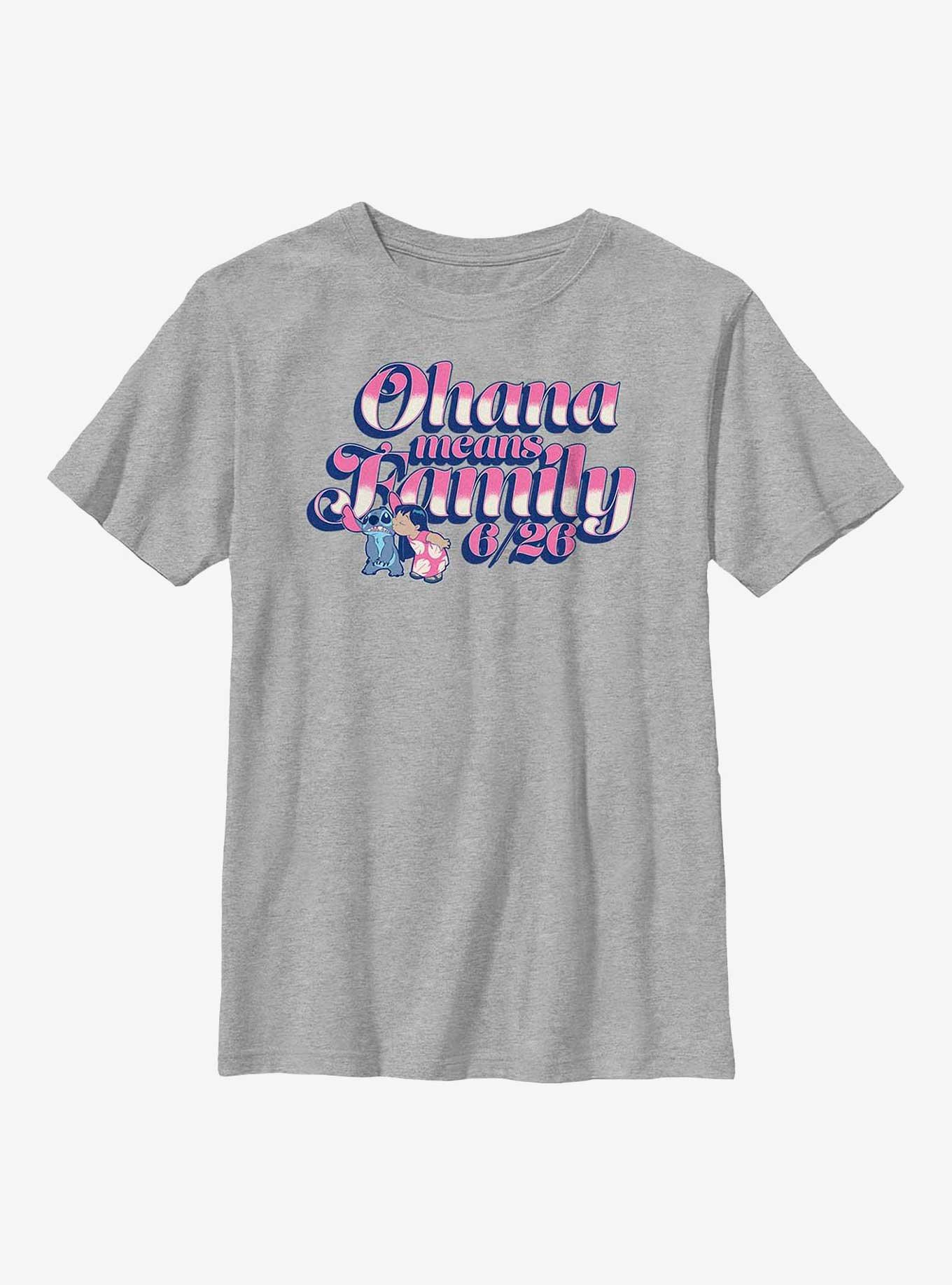 Disney Lilo And Stitch Ohana Youth T-Shirt, , hi-res