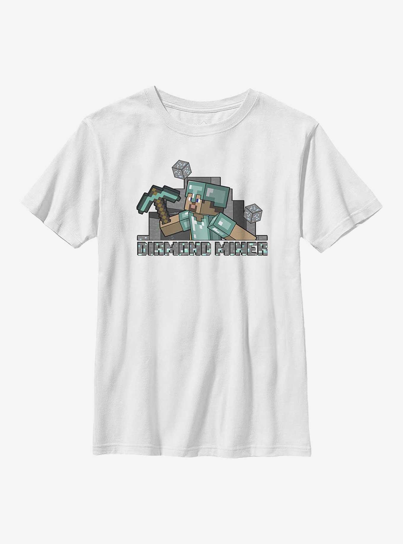 Minecraft Diamond Miner Youth T-Shirt, , hi-res