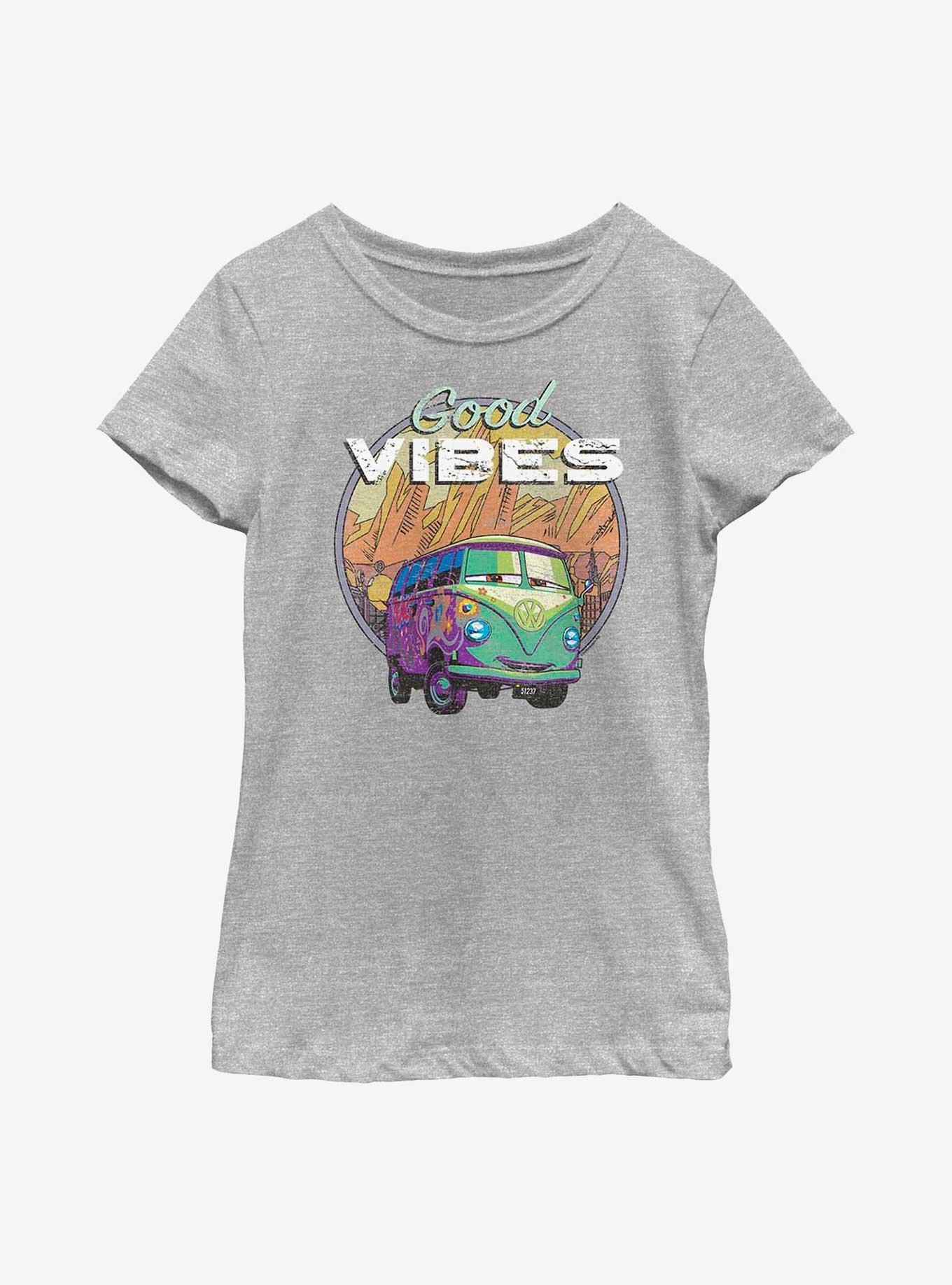 Disney Pixar Cars Good Vibes Youth Girls T-Shirt