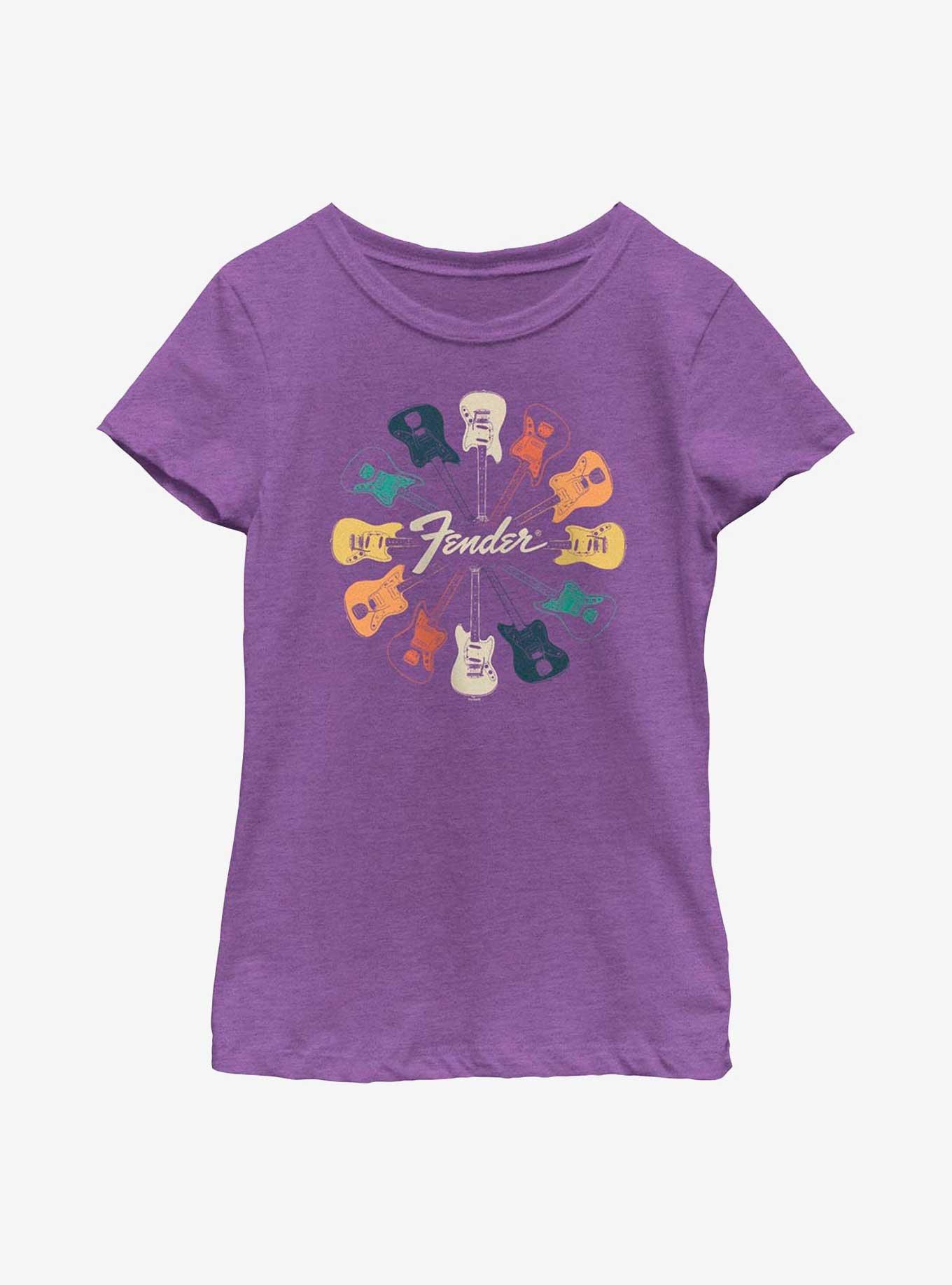 Fender Retro Kaleidoscope Youth Girls T-Shirt, , hi-res