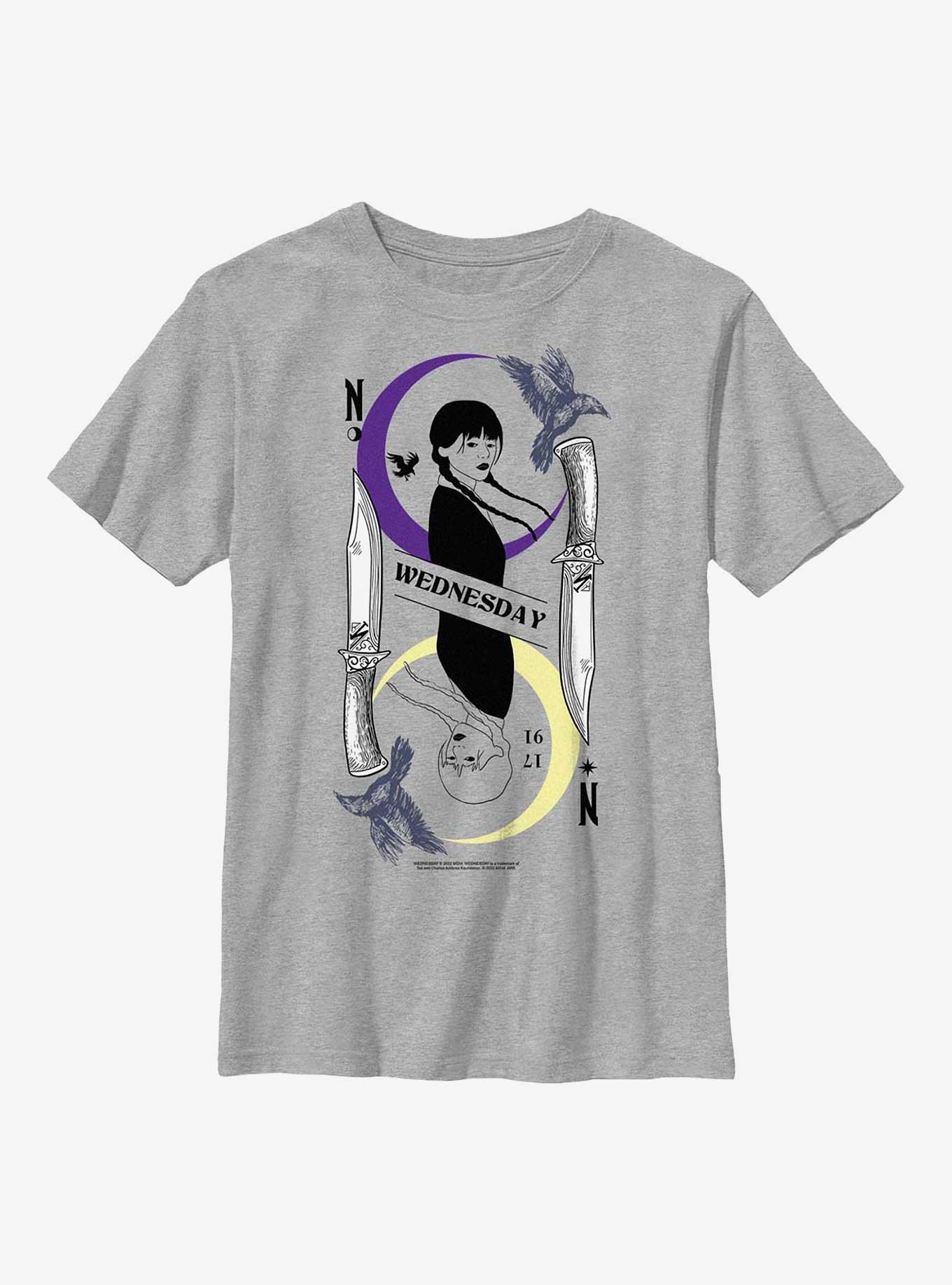 Wednesday Tarot Card Balance Youth T-Shirt, , hi-res