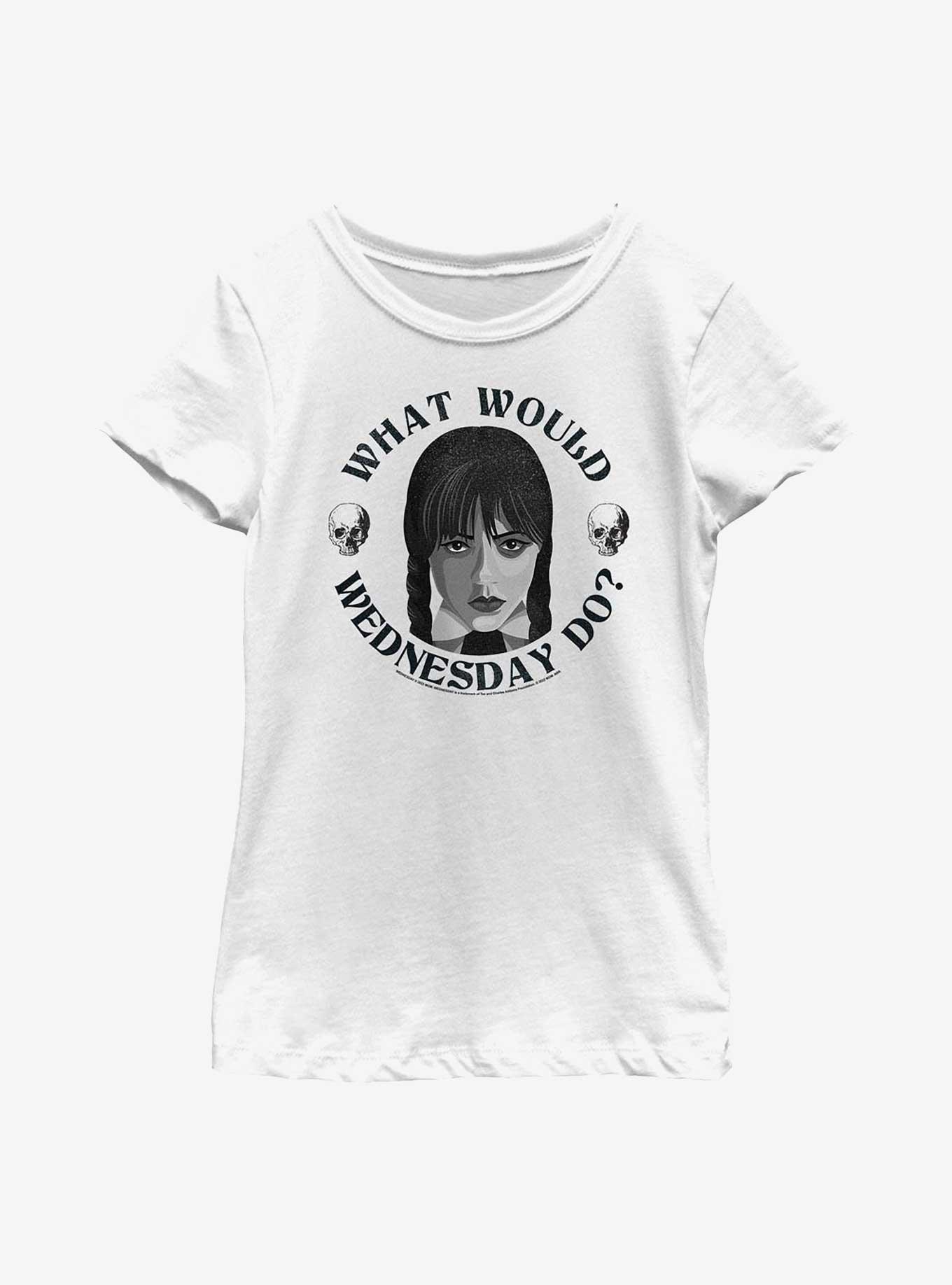 Wednesday What Would Wednesday Do Youth Girls T-Shirt, , hi-res