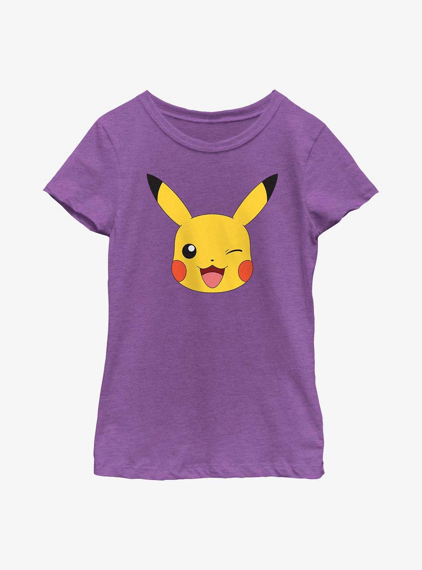 Pok?mon Pikachu Big Face Youth Girls T-Shirt, , hi-res