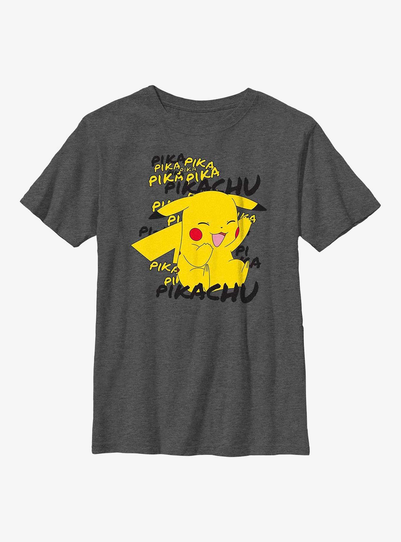 Pokemon Pikachu Cracks A Joke Youth T-Shirt, , hi-res