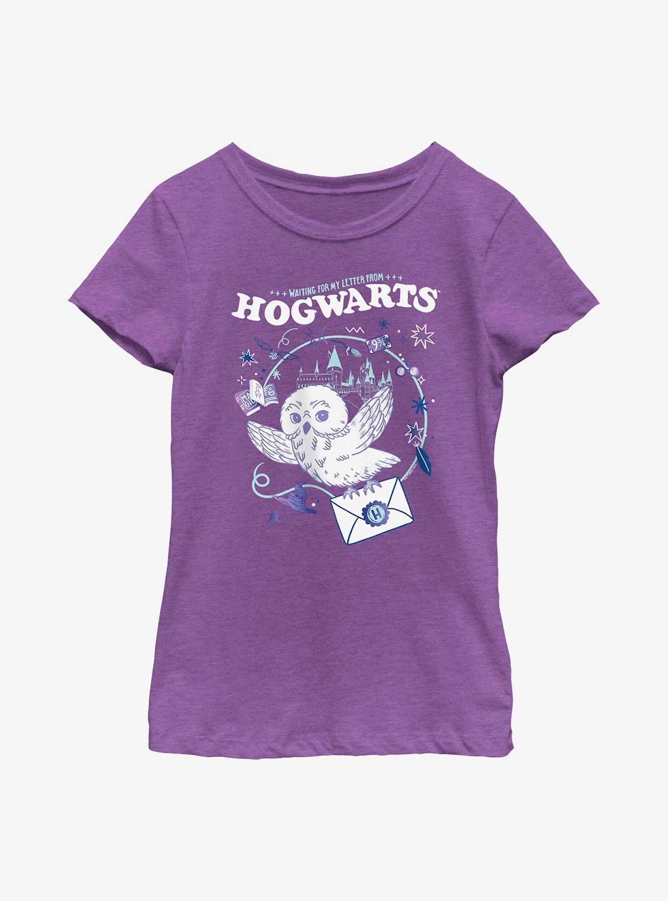 Harry Potter Letter From Hogwarts Youth Girls T-Shirt, PURPLE BERRY, hi-res