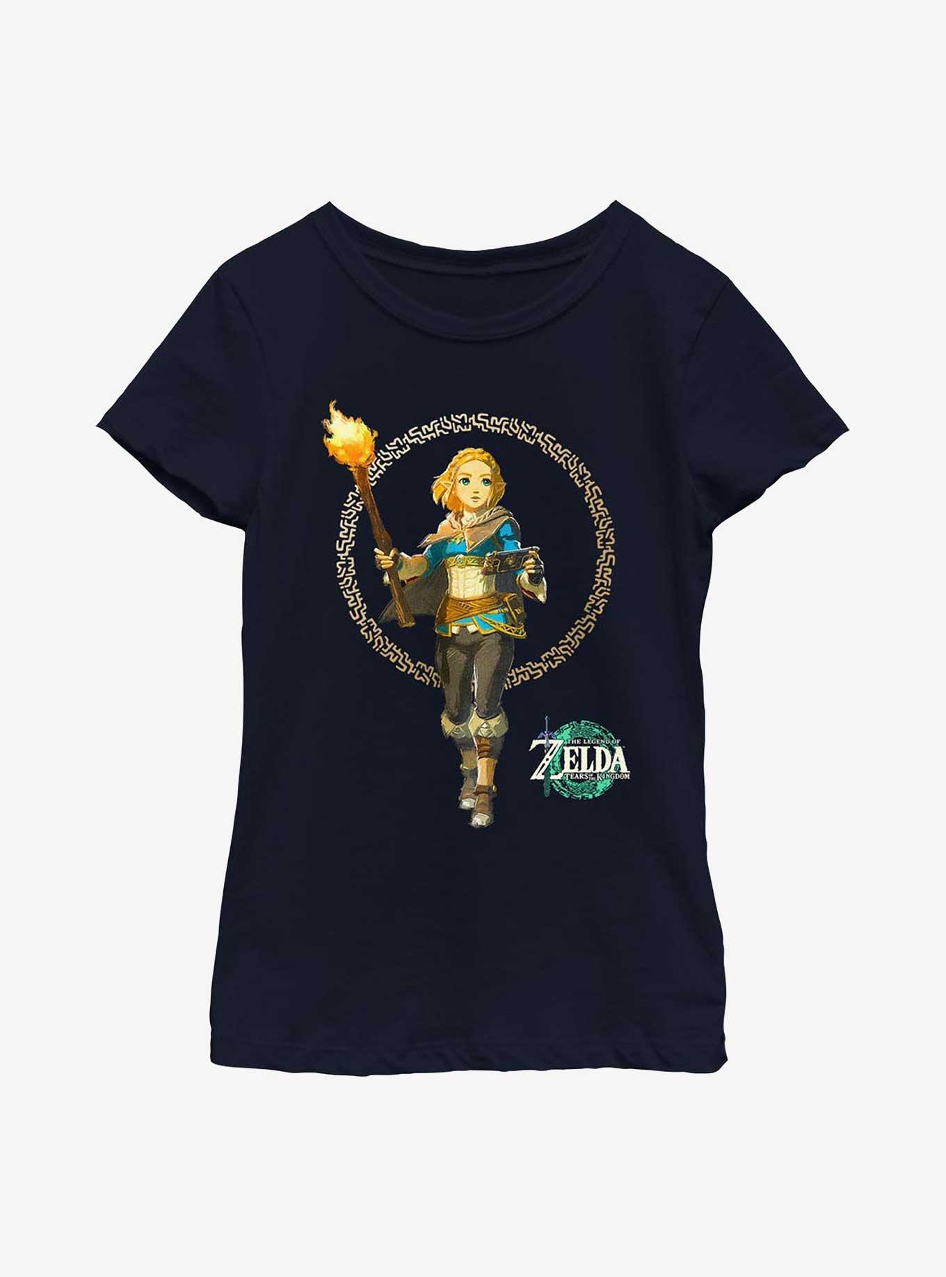 Nintendo Solo Zelda Youth Girls T-Shirt, NAVY, hi-res