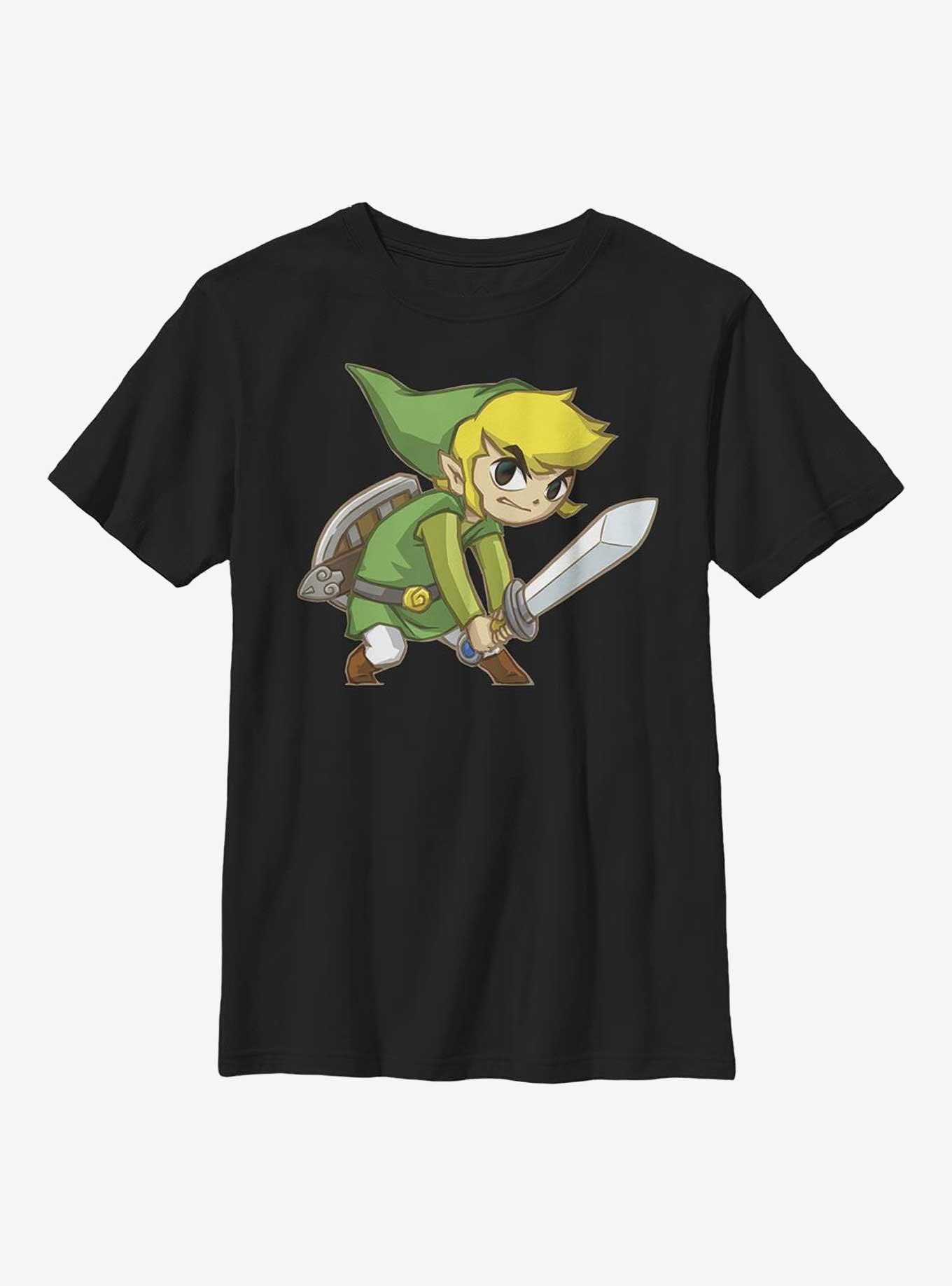 The Legend of Zelda Link Fight Stance Youth T-Shirt, , hi-res