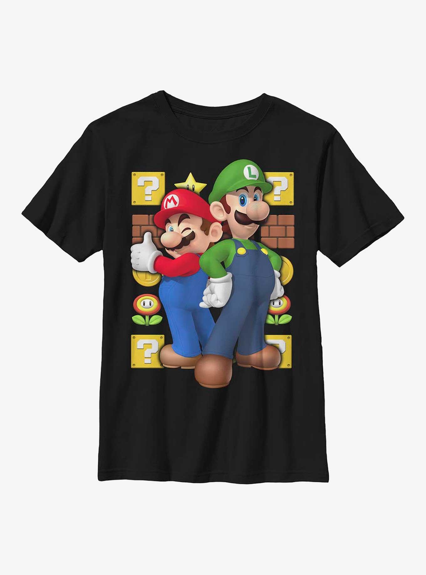 Nintendo Super Mario Duo Time Youth T-Shirt, , hi-res
