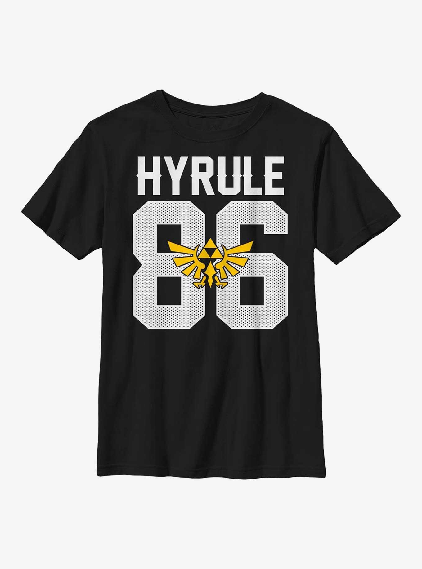 The Legend of Zelda Hyrule 86 Sport Style Youth T-Shirt, BLACK, hi-res