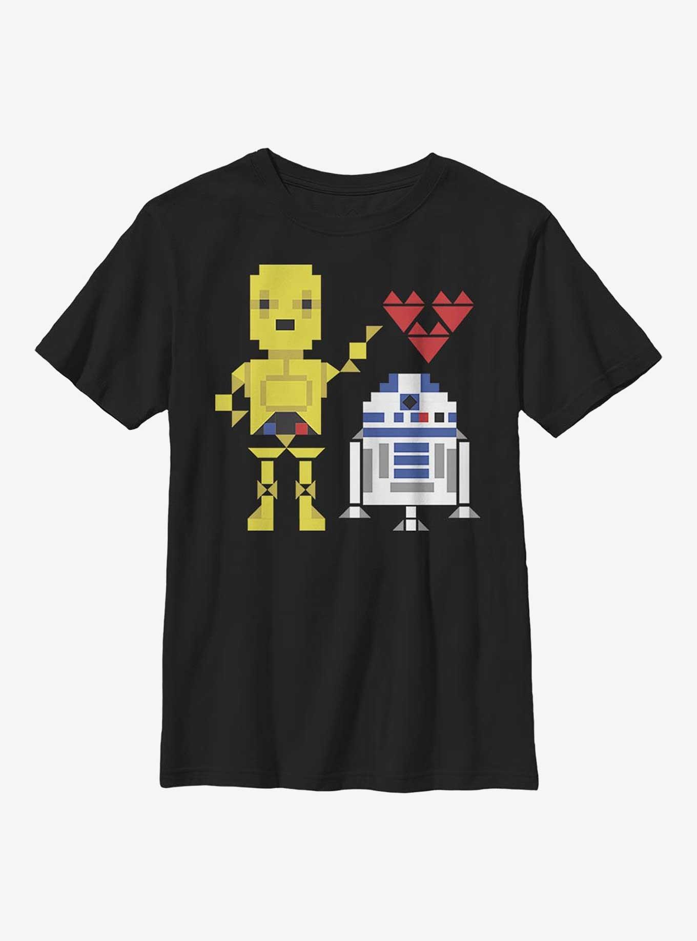 Star Wars R2D2 C3PO Love Youth T-Shirt