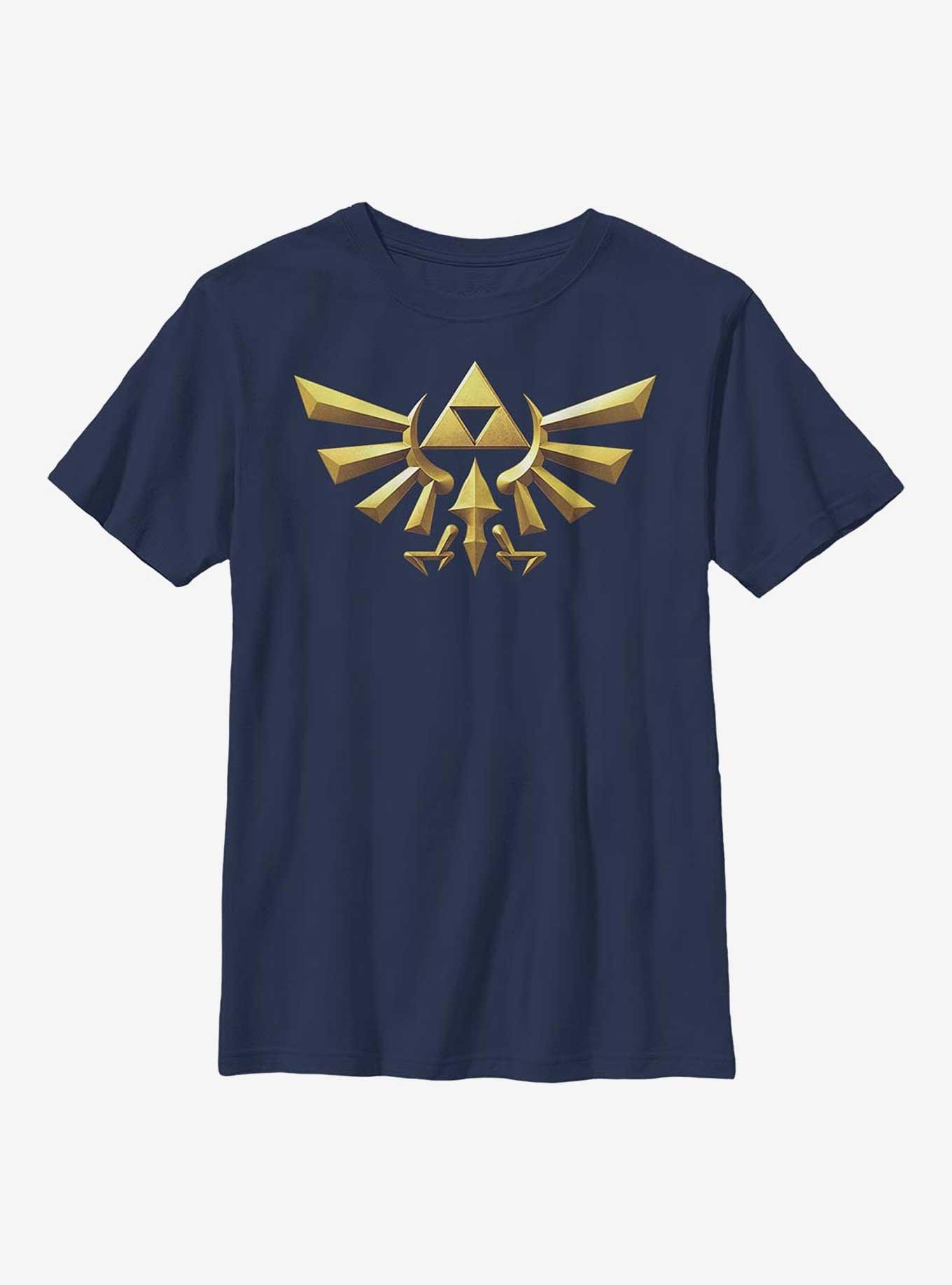 Nintendo Zelda 3D Crest Crew Youth T-Shirt, , hi-res