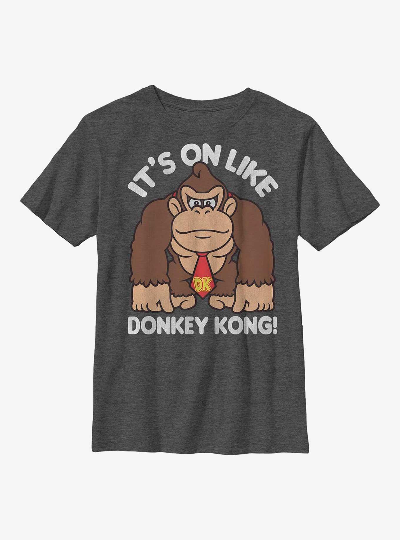 Nintendo Super Mario It's On Like Donkey Kong Youth T-Shirt, , hi-res