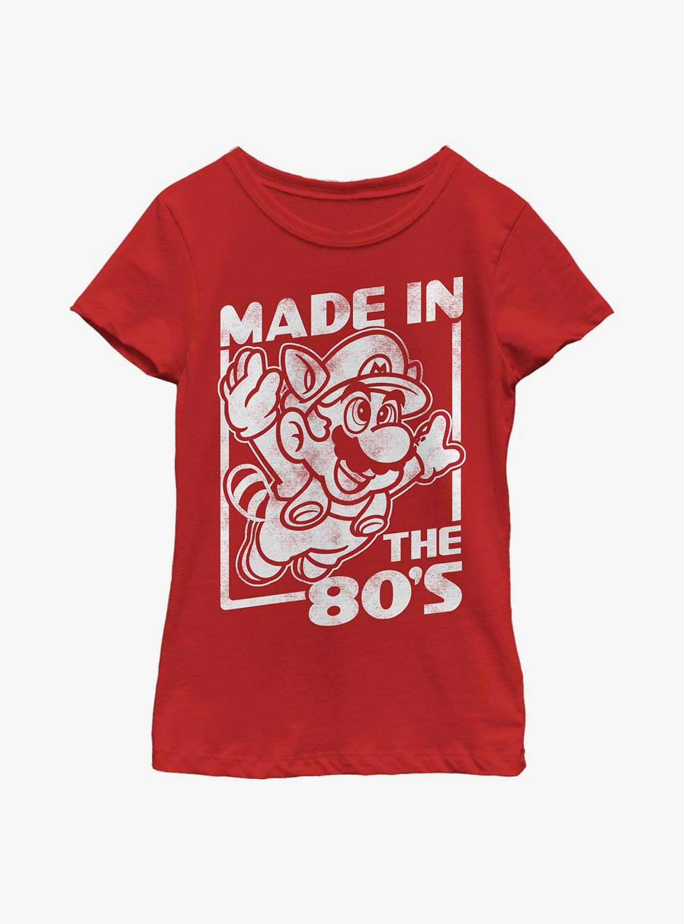 Nintendo Super Mario Made In The 80s Youth Girls T-Shirt, , hi-res