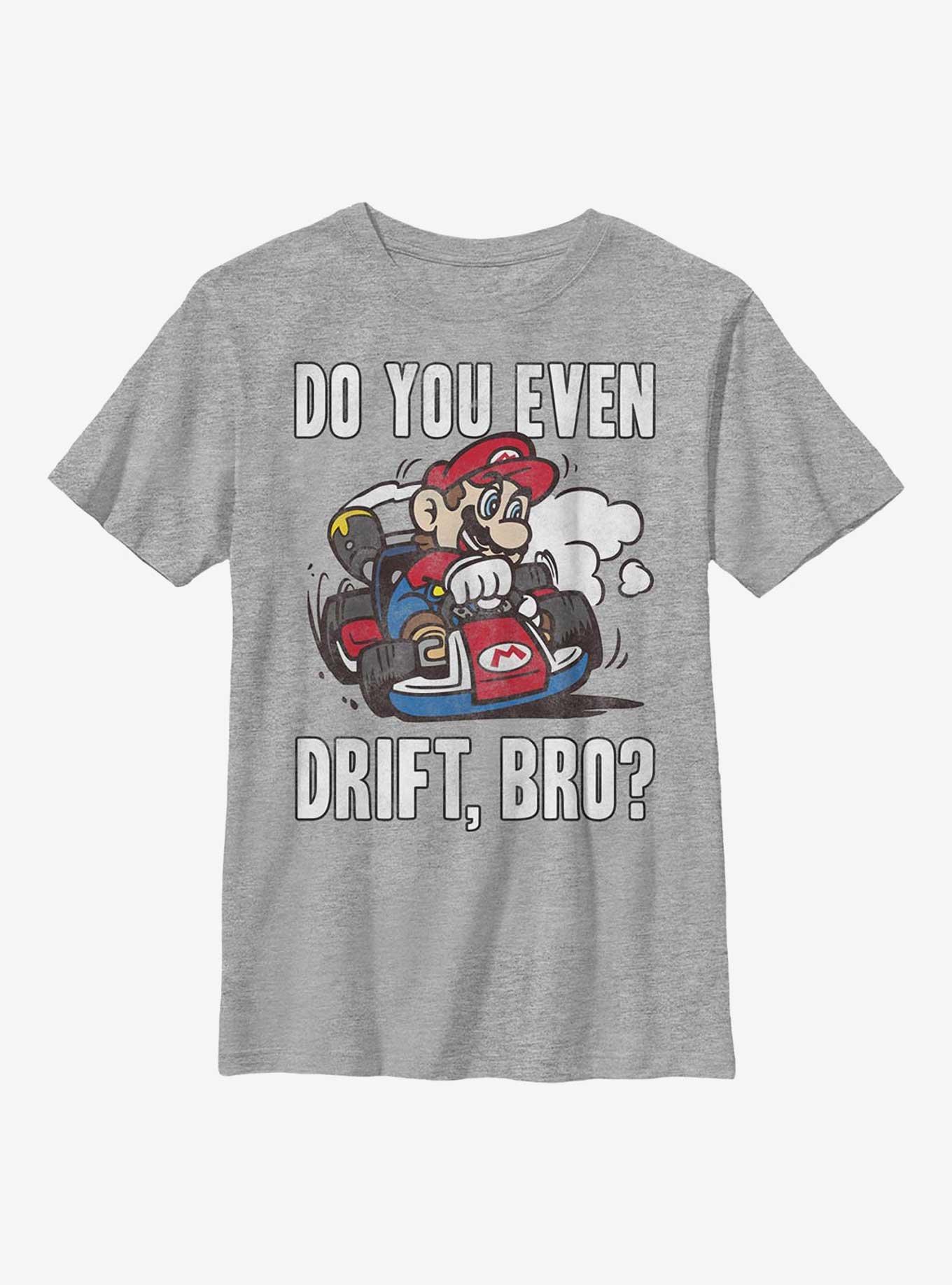 Nintendo Super Mario Do You Even Drift Bro Youth T-Shirt, , hi-res