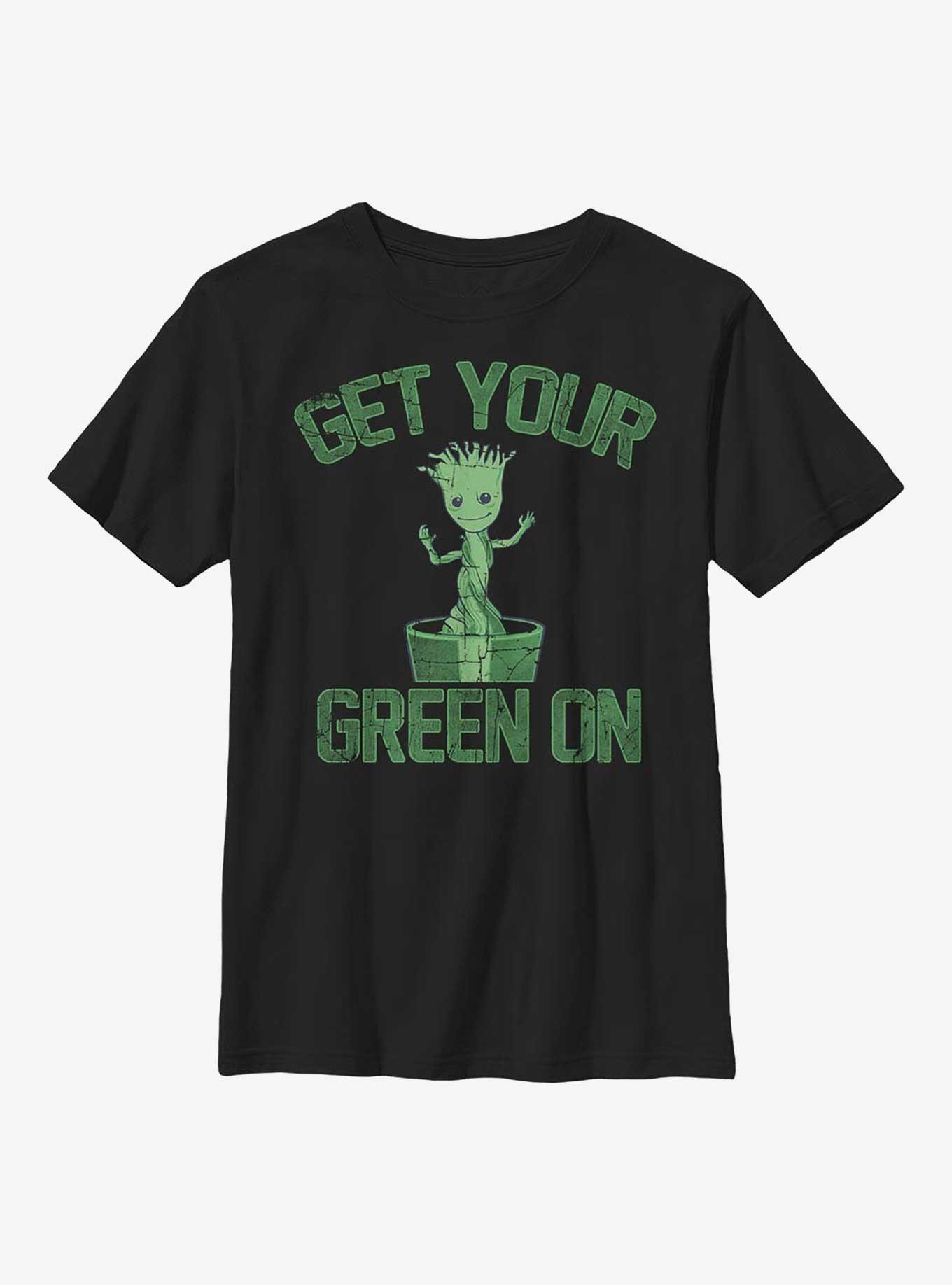 Marvel Guardians Of The Galaxy Get Your Green On Youth T-Shirt, , hi-res