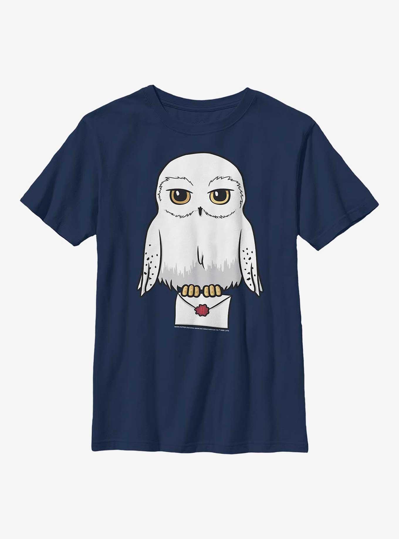 Harry Potter Anime Hedwig Mail Youth T-Shirt, NAVY, hi-res