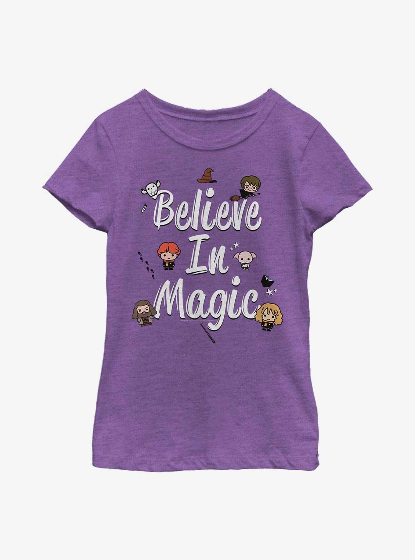 Harry Potter Believe Magic Youth Girls T-Shirt